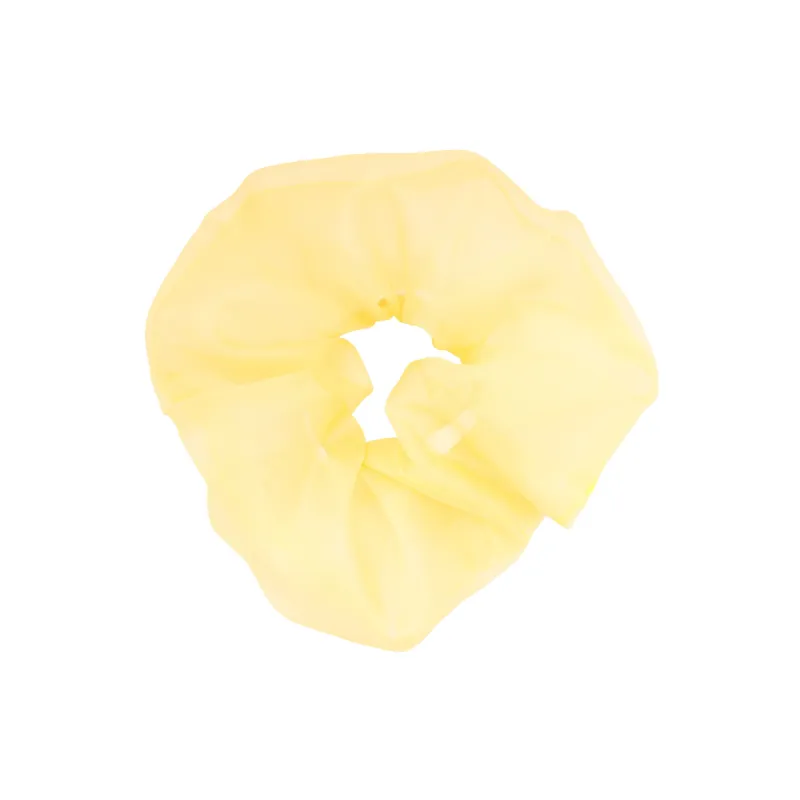 Cloud Scrunchie in Buttercup Silk Organza sold by Emi Jay