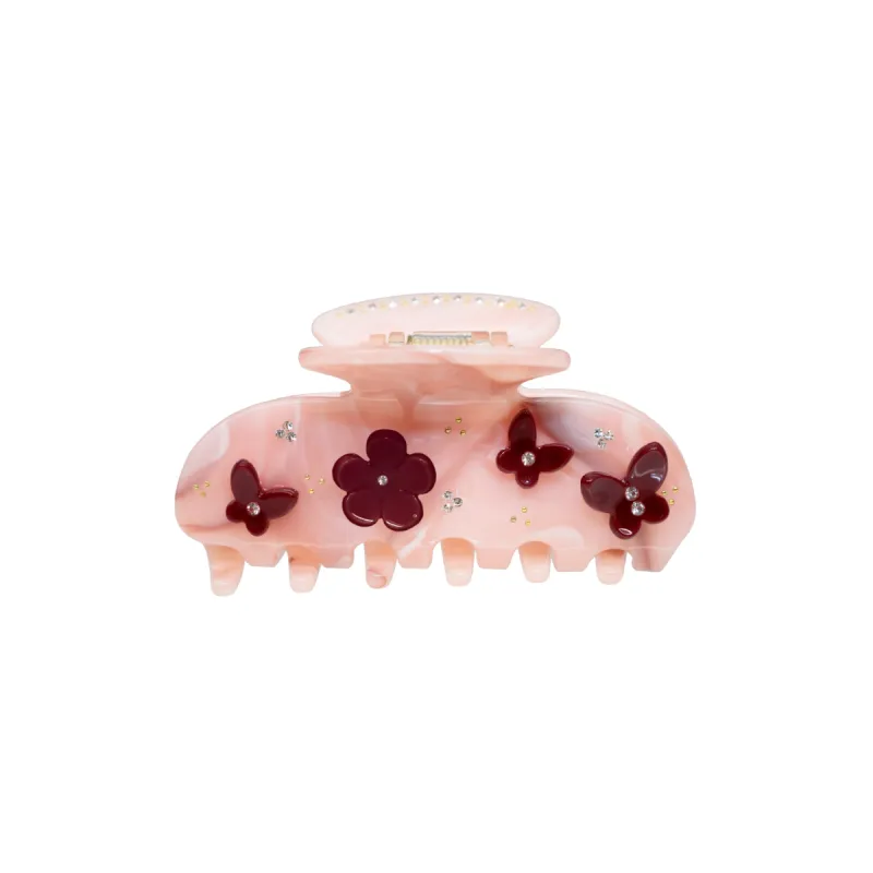 Sweetheart Clip in Bordeaux Chantilly Angel Food sold by Emi Jay