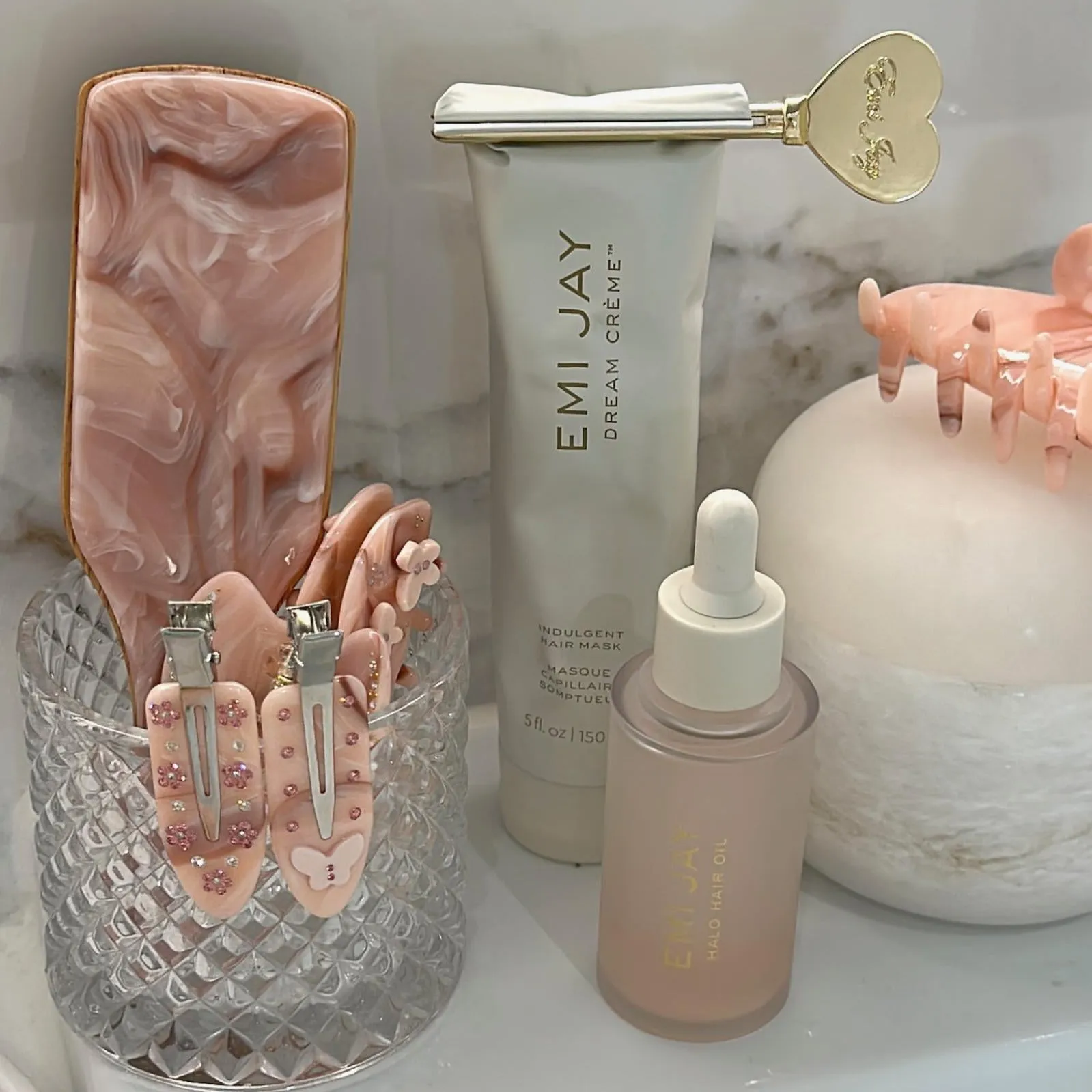 Popstar Clips in Strawberry Crepe sold by Emi Jay product image thumbnail 4