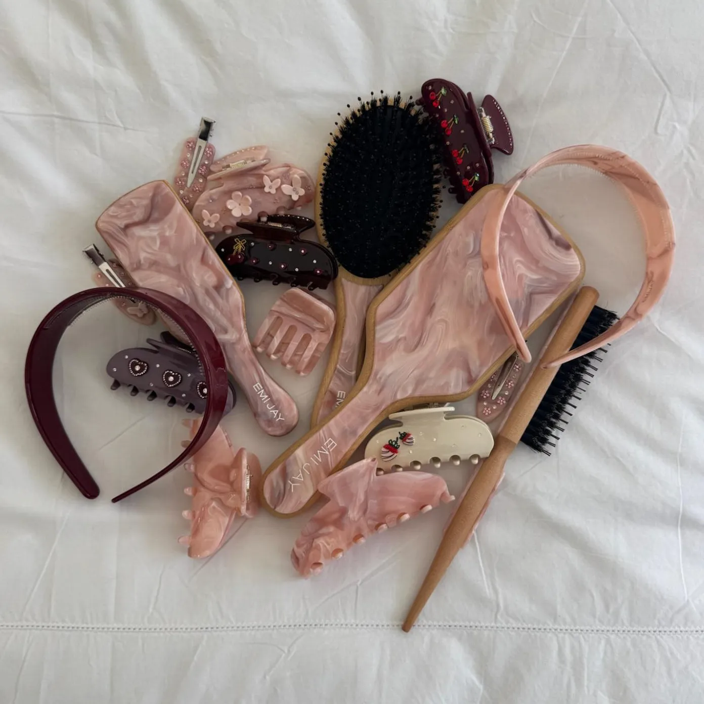 Wide Starlet Headband in Pink Chantilly sold by Emi Jay product image thumbnail 4