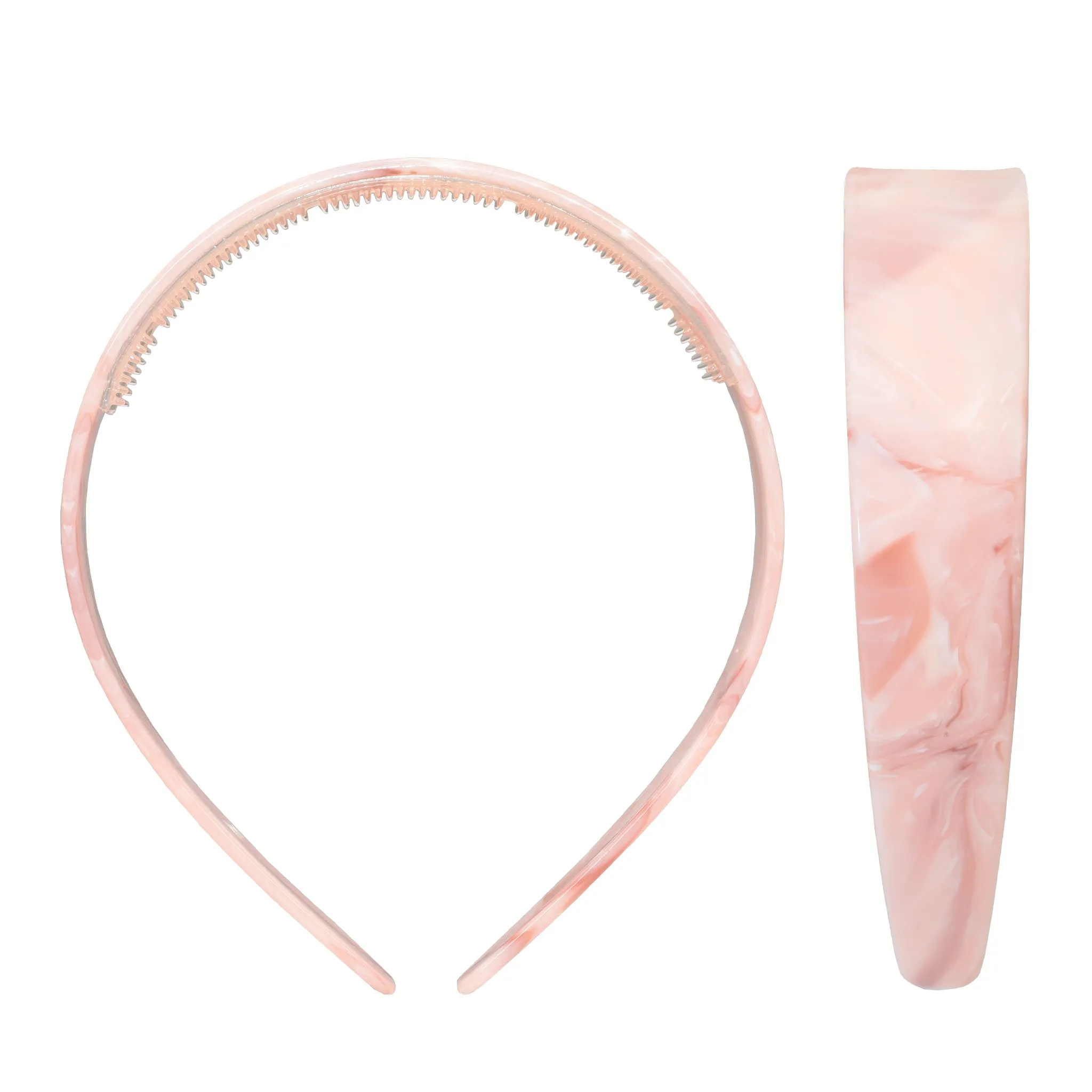 Wide Starlet Headband in Pink Chantilly sold by Emi Jay