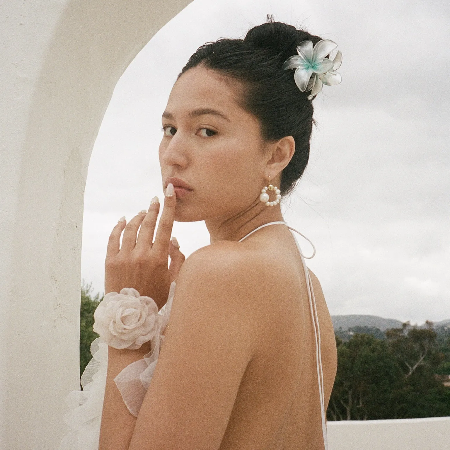 Super Bloom Clip in Aqua Pearl sold by Emi Jay product image thumbnail 2