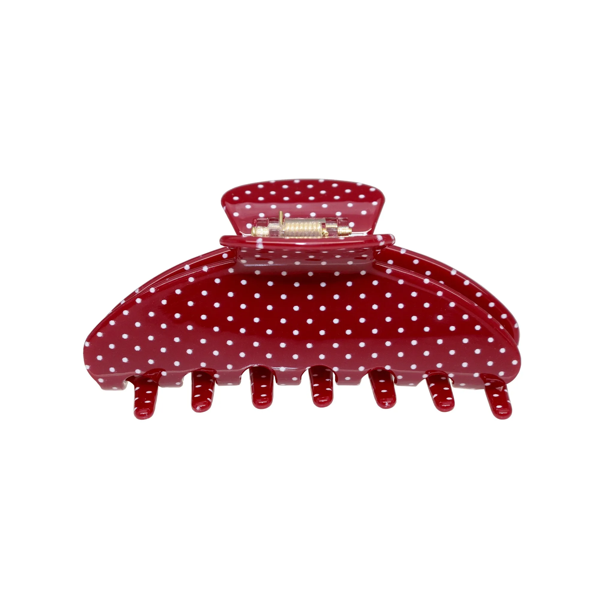 Big Effing Clip in Cherry Polka Dot sold by Emi Jay