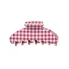 Big Effing Clip in Cherry Gingham sold by Emi Jay