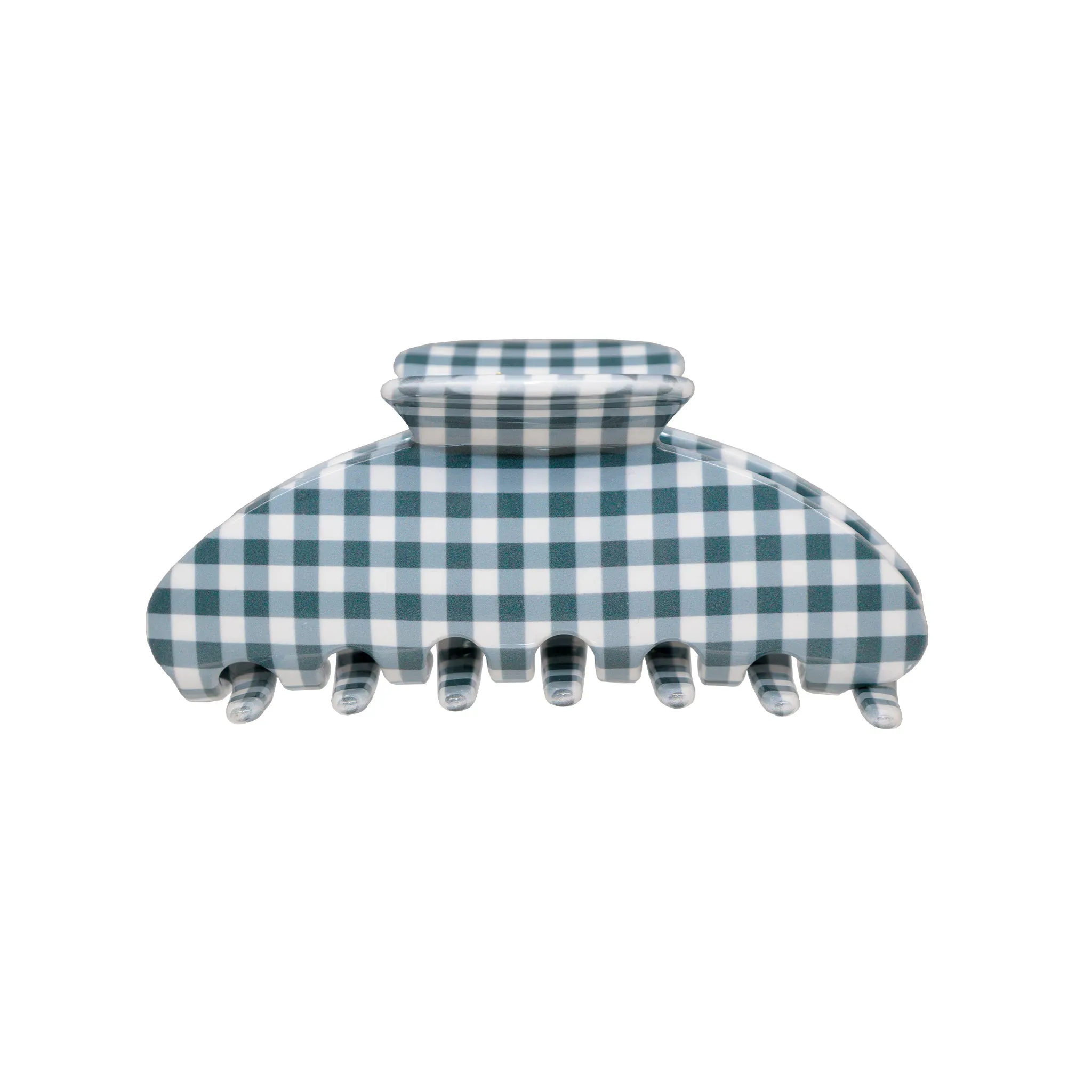 Big Effing Clip in Navy Gingham sold by Emi Jay