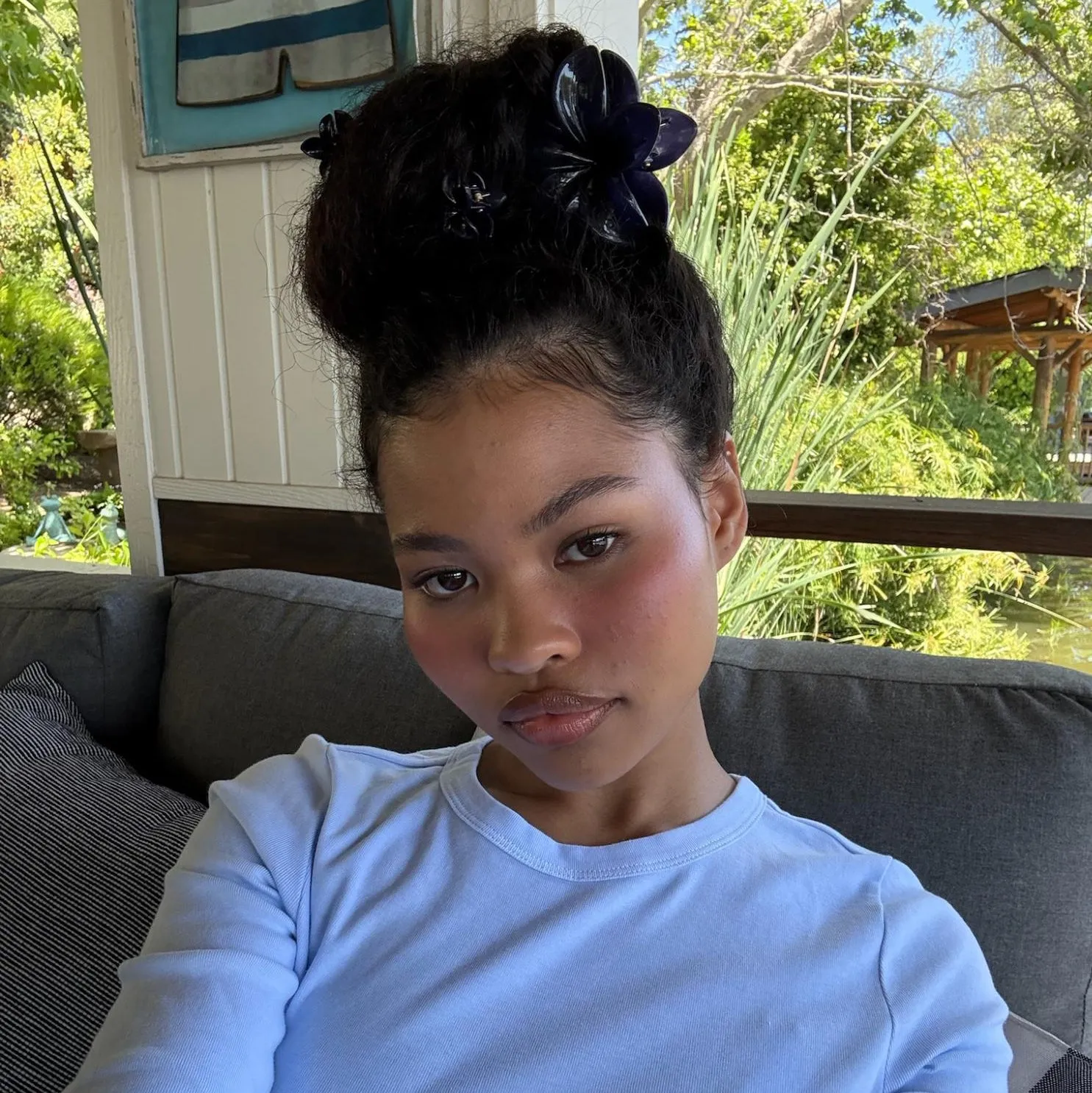 Super Bloom Clip in Blackberry sold by Emi Jay product image thumbnail 4