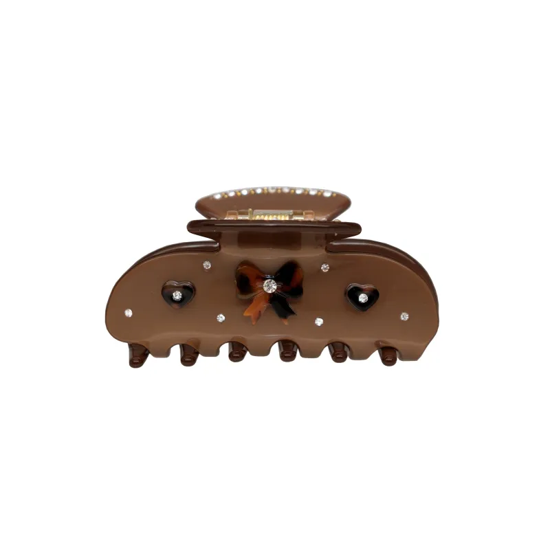 Sweetheart Clip in Cocoa Cashmere sold by Emi Jay