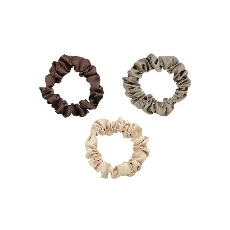 Brown Ombre Satin Scrunchies 3-Pack sold by Emi Jay