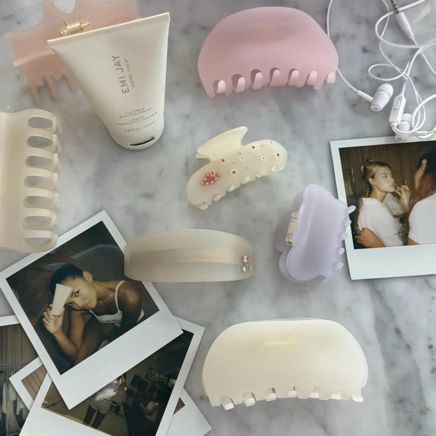 Half Moon Clip in Grey Smoke sold by Emi Jay product image thumbnail 4