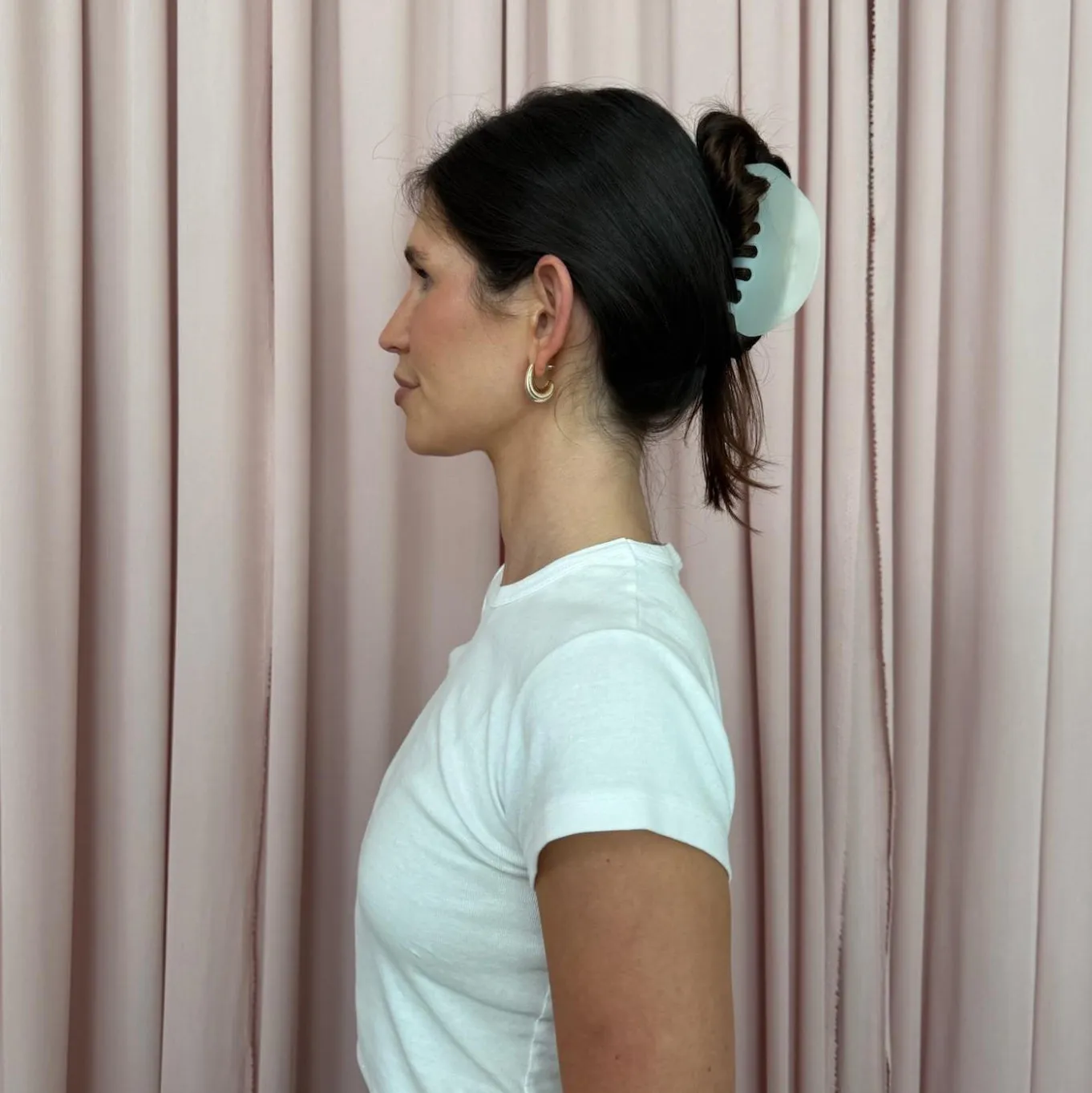 Half Moon Clip in Grey Smoke sold by Emi Jay product image thumbnail 3