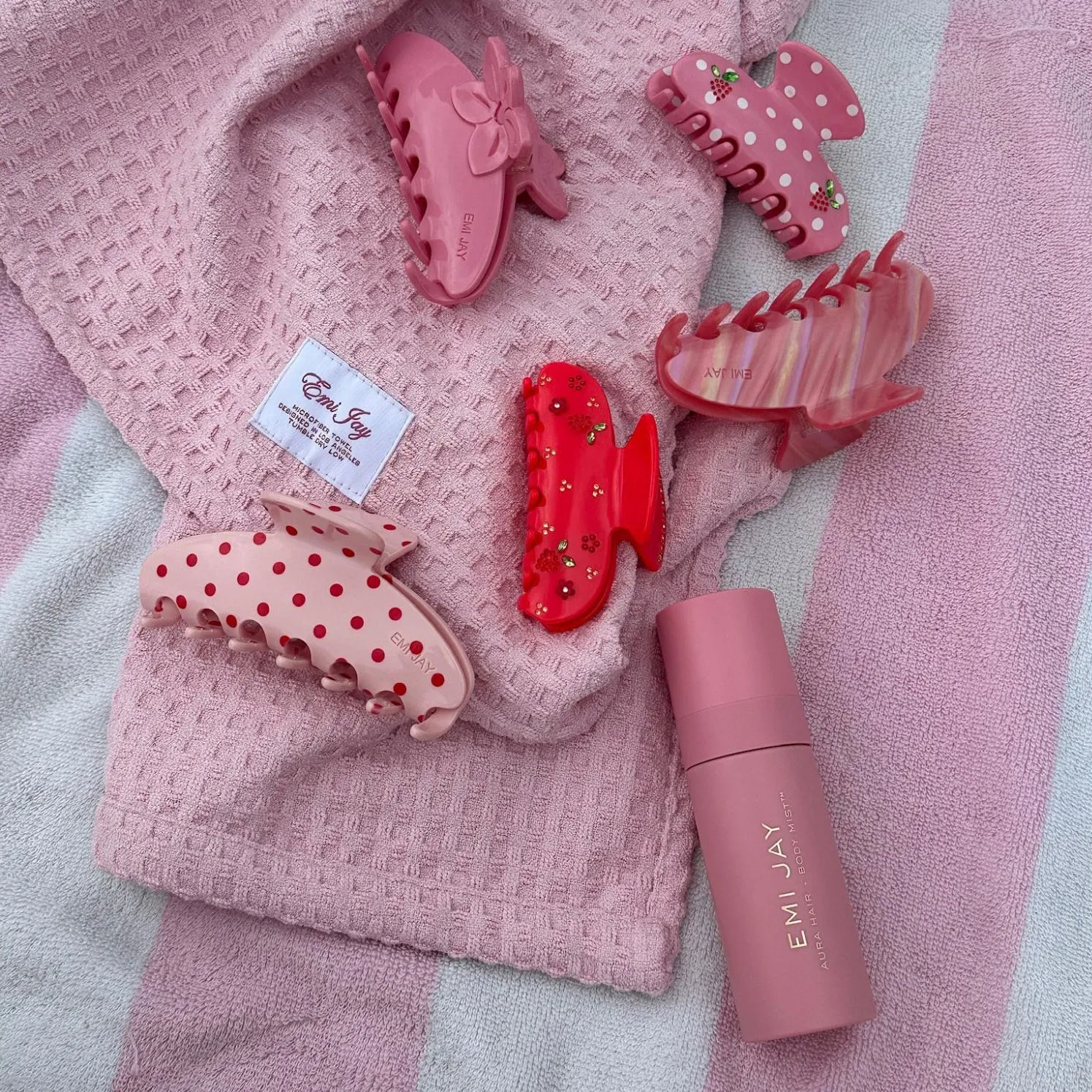 Big Effing Clip in Blush Polka Dot sold by Emi Jay product image thumbnail 3
