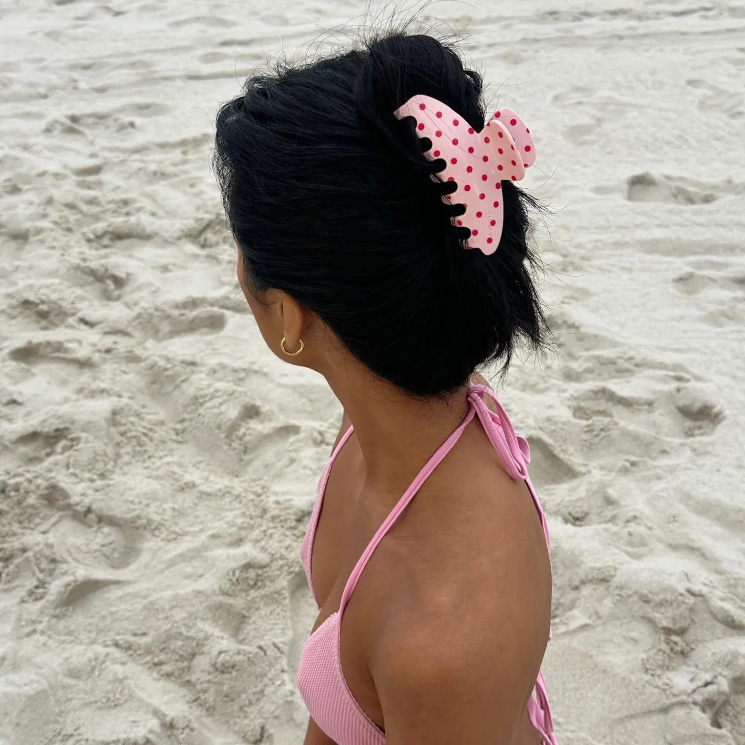 Big Effing Clip in Blush Polka Dot sold by Emi Jay product image thumbnail 4