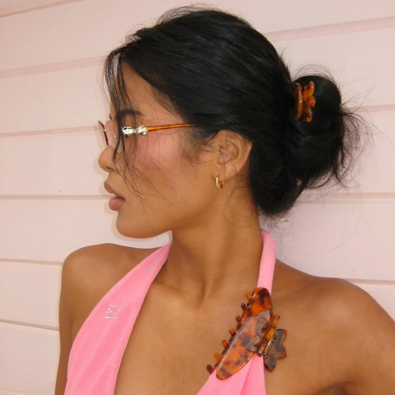 Big Effing Clip in Tortoise Hibiscus sold by Emi Jay product image thumbnail 2