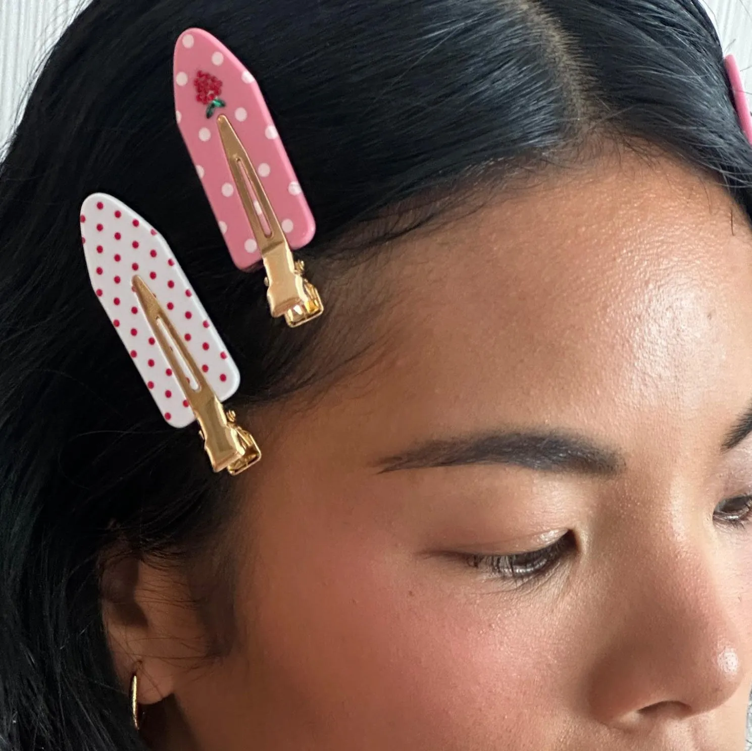 Popstar Clips in Sweet Berry Dot sold by Emi Jay product image thumbnail 2
