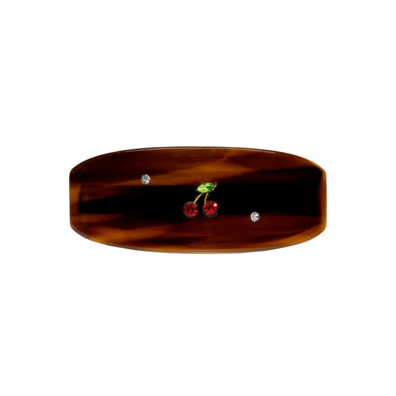 Ponytail Barrette in Tortoise Cherry made by Emi Jay