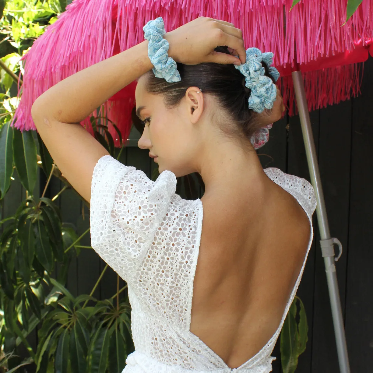 Printed Scrunchie in Portofino sold by Emi Jay product image thumbnail 2