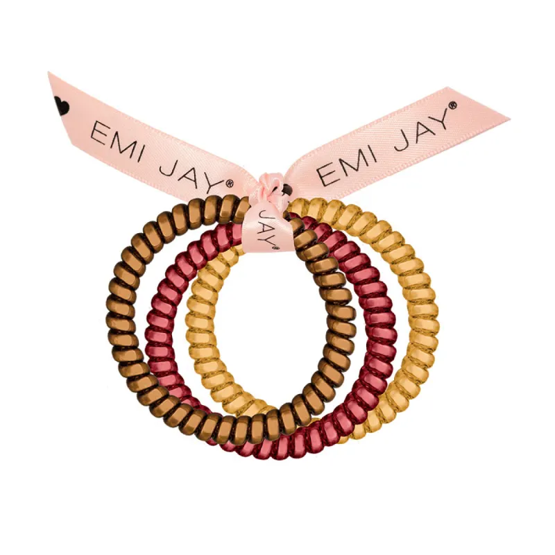 Spice Twist Hair Ties 3-Pack sold by Emi Jay