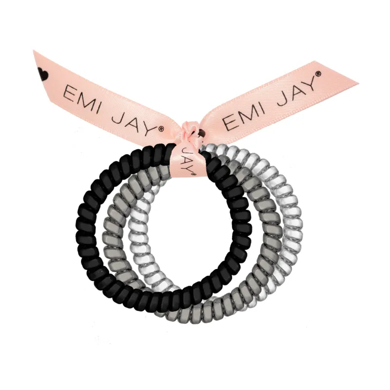 Licorice Twist Hair Ties 3-Pack sold by Emi Jay