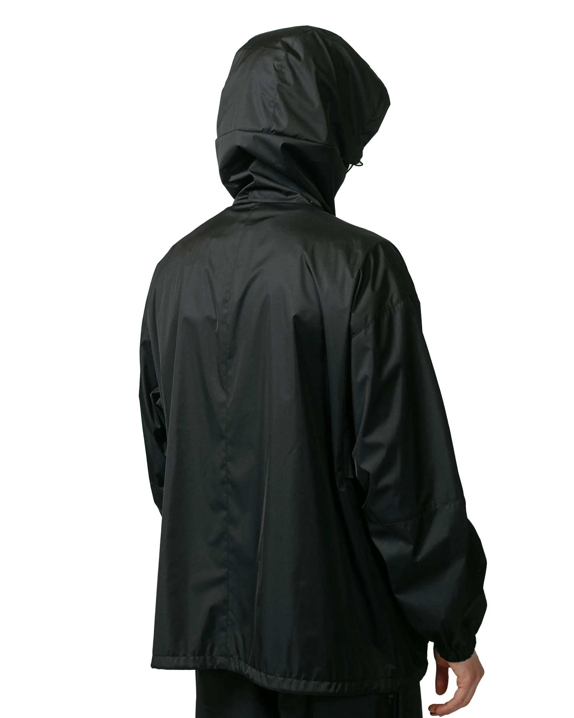 Auralee Hard Twist Polyester Satin Laminate Zip Blouson Black sold by Lost & Found product image thumbnail 5