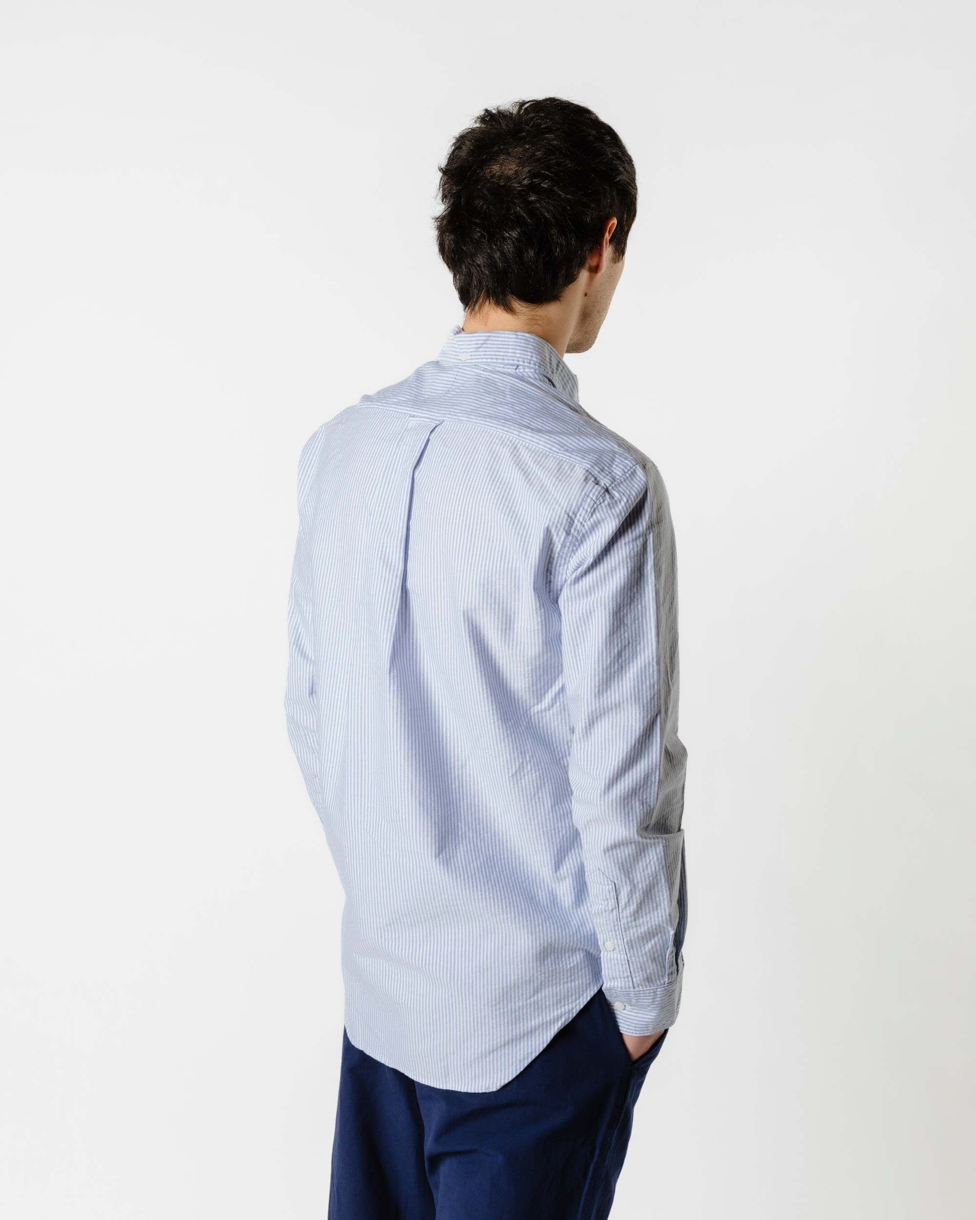Gitman Vintage Bros. Long Sleeve Blue Stripe Oxford sold by Lost & Found product image thumbnail 4