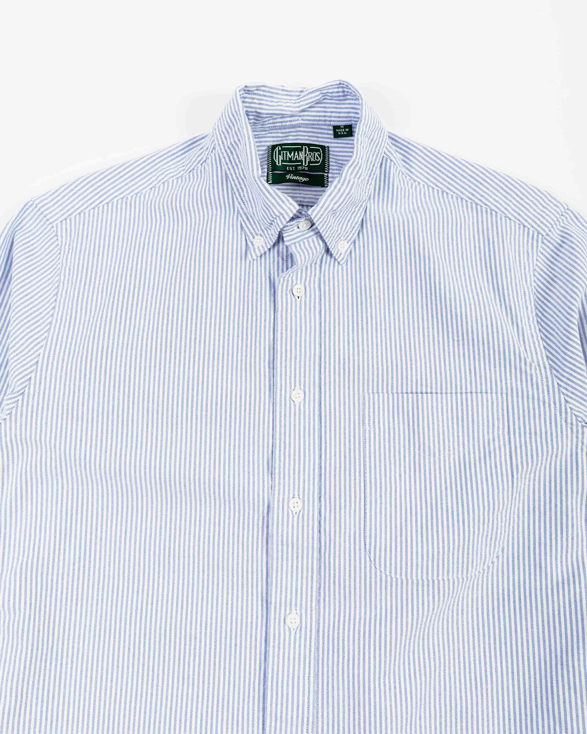 Gitman Vintage Bros. Long Sleeve Blue Stripe Oxford sold by Lost & Found product image thumbnail 5