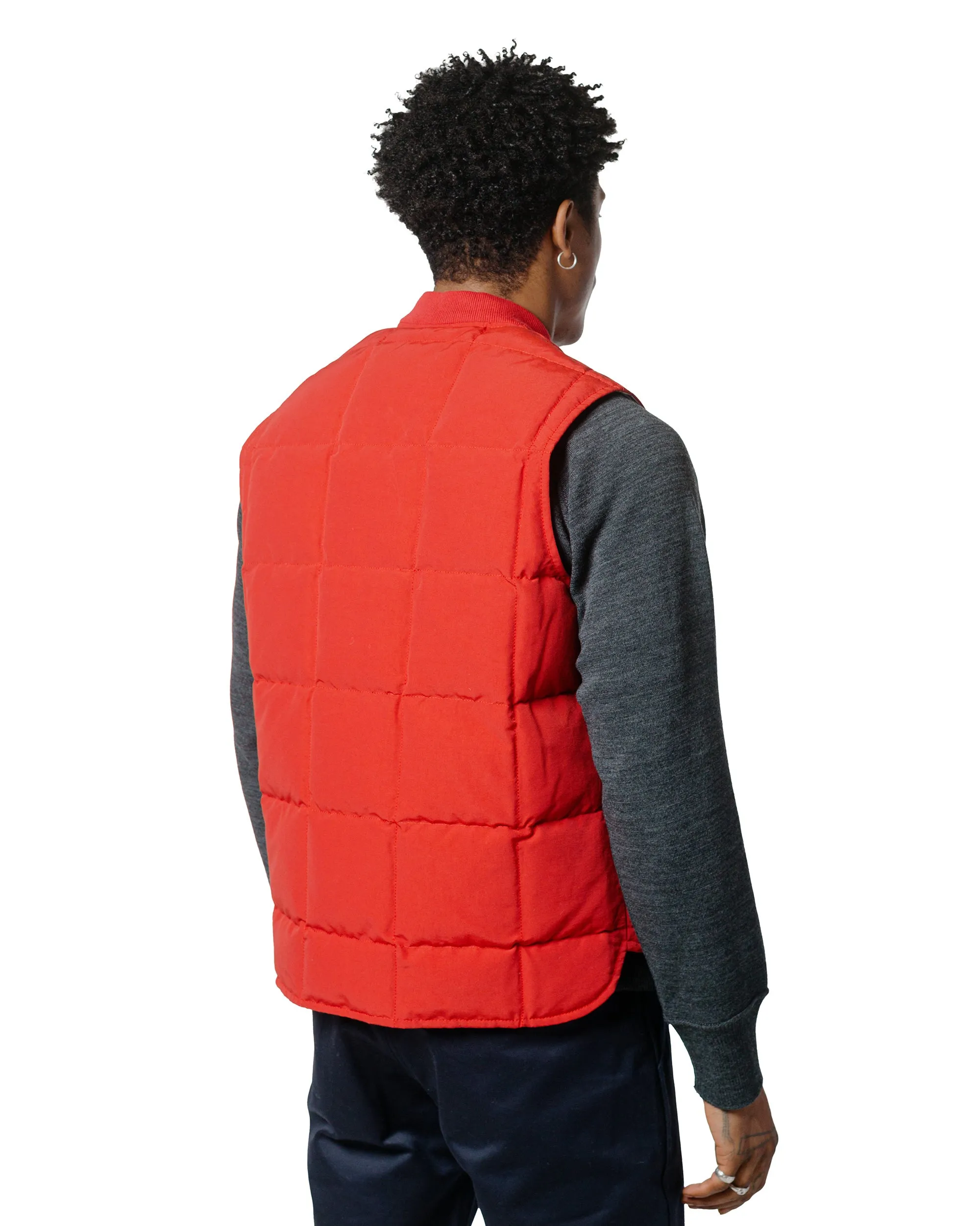 The Real McCoy's MJ24110 Cotton/Nylon Down Vest Red sold by Lost & Found product image thumbnail 3