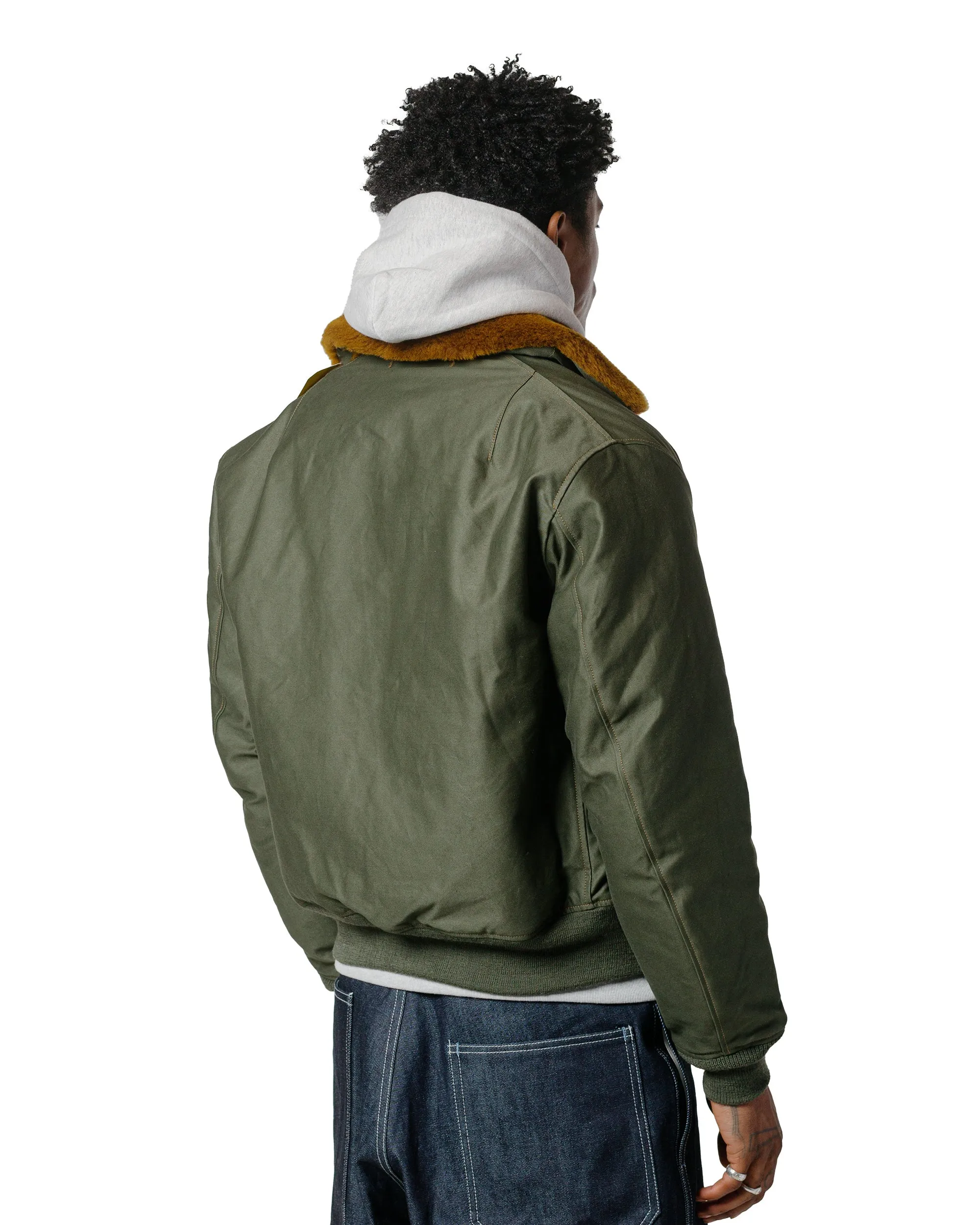 The Real McCoy's MJ23109 Type B-15 Real McCoy Mfg. Co. Olive sold by Lost & Found product image thumbnail 3