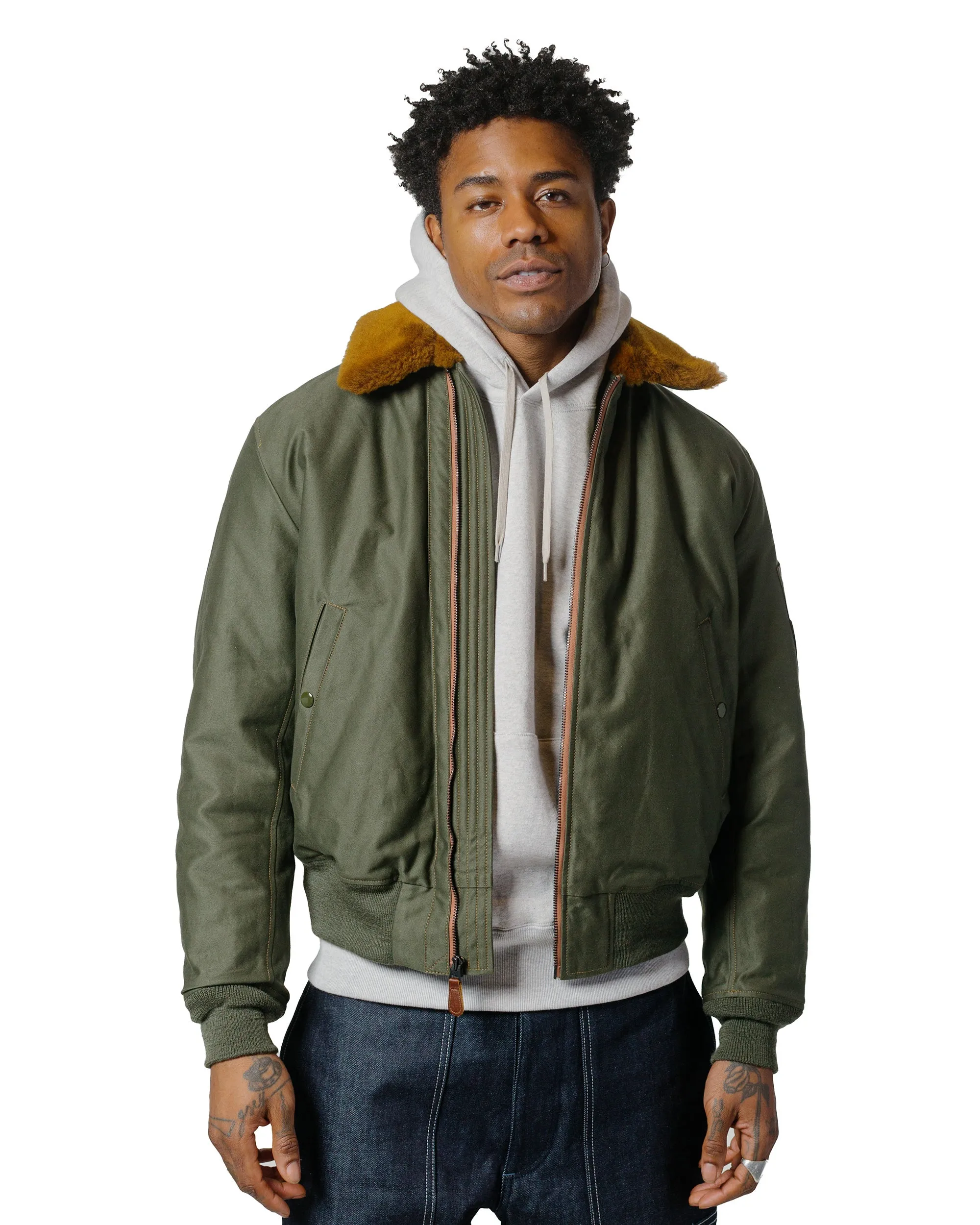 The Real McCoy's MJ23109 Type B-15 Real McCoy Mfg. Co. Olive sold by Lost & Found product image thumbnail 2