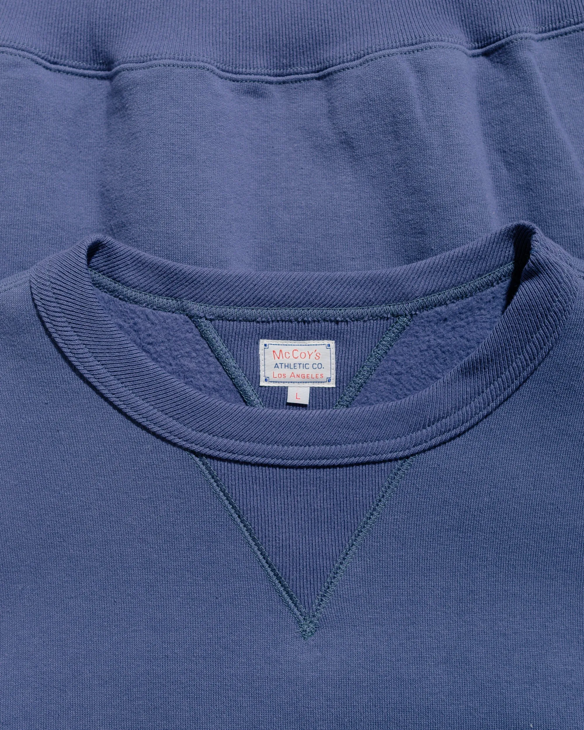 The Real McCoy’s MC24113 10 Oz. Loopwheel Crewneck Sweatshirt MQ Navy sold by Lost & Found product image thumbnail 4