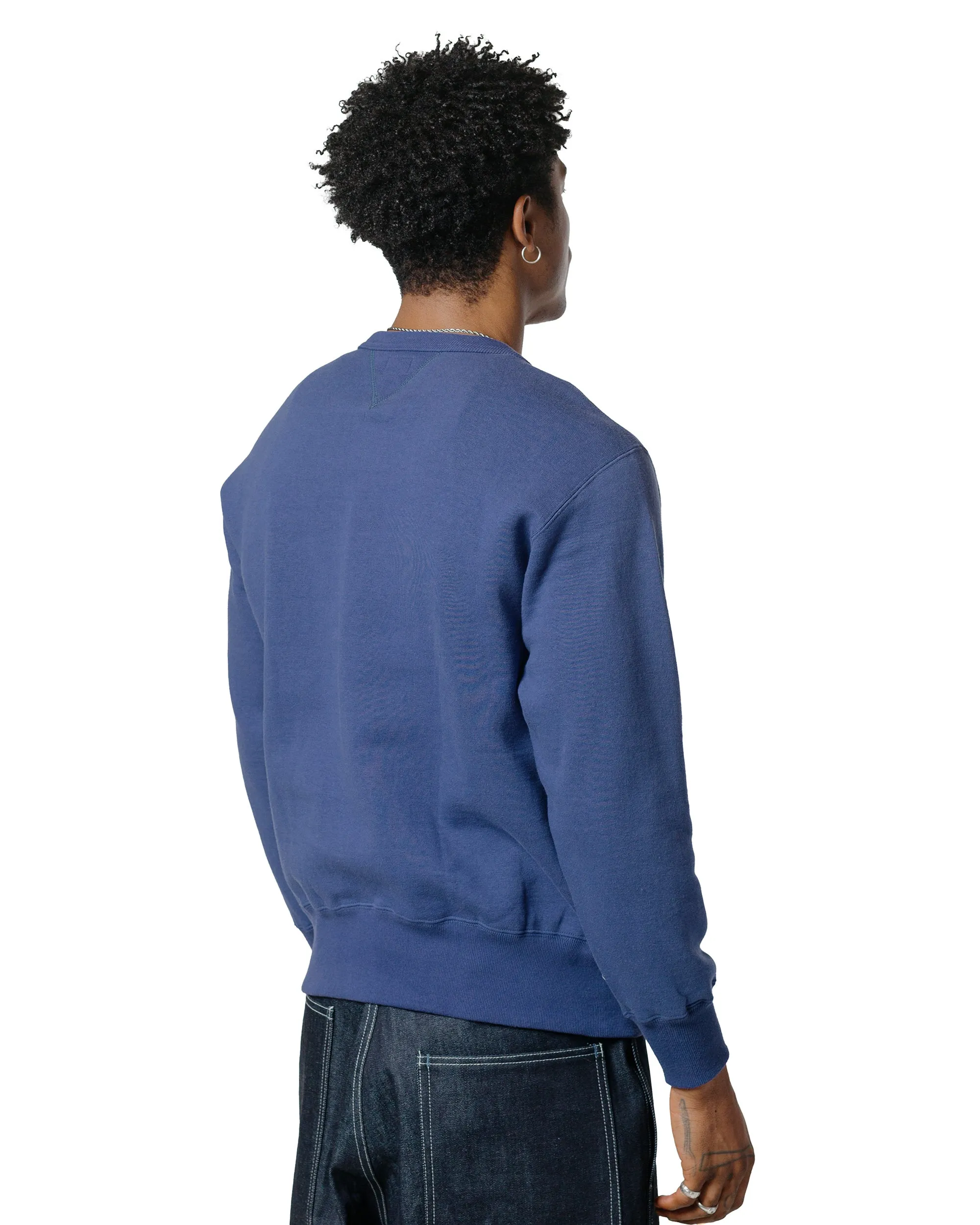 The Real McCoy’s MC24113 10 Oz. Loopwheel Crewneck Sweatshirt MQ Navy sold by Lost & Found product image thumbnail 3