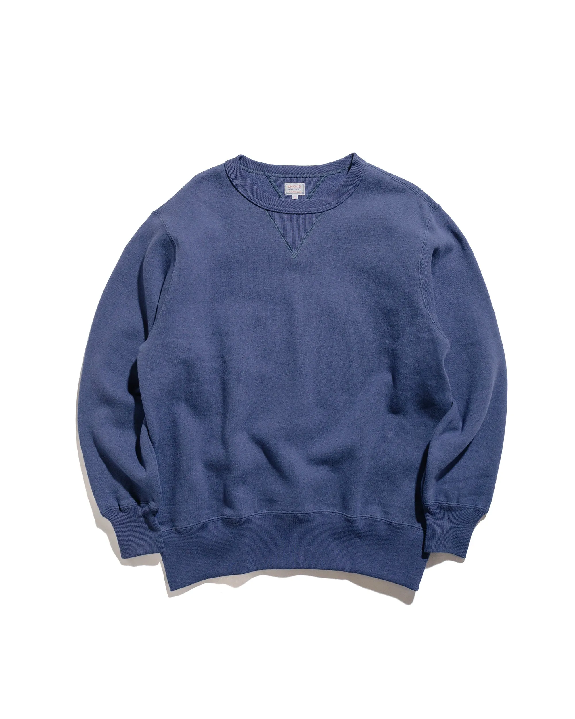 The Real McCoy’s MC24113 10 Oz. Loopwheel Crewneck Sweatshirt MQ Navy sold by Lost & Found