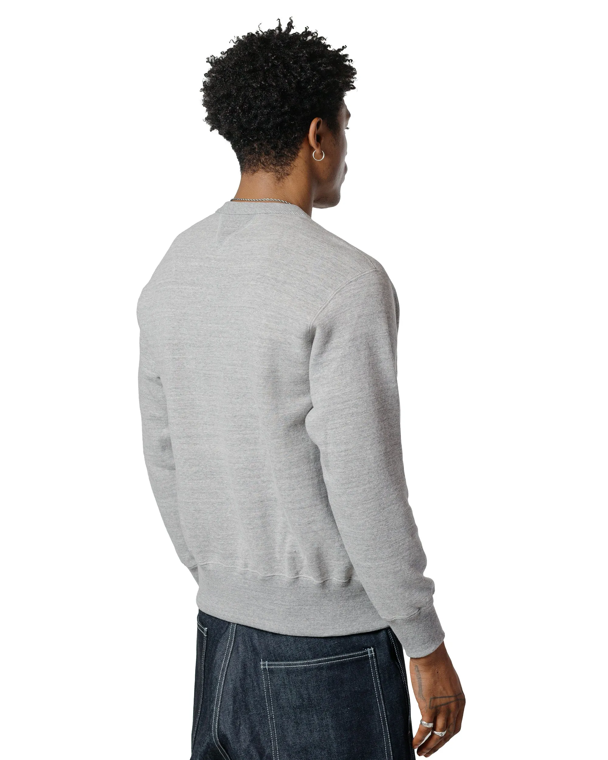 The Real McCoy’s MC24113 10 Oz. Loopwheel Crewneck Sweatshirt Gray sold by Lost & Found product image thumbnail 3