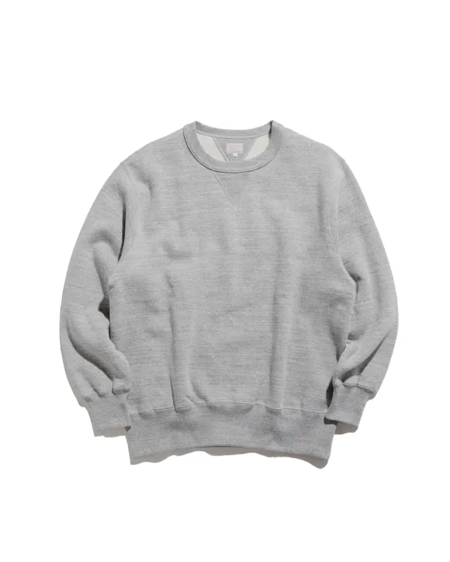 The Real McCoy’s MC24113 10 Oz. Loopwheel Crewneck Sweatshirt Gray sold by Lost & Found