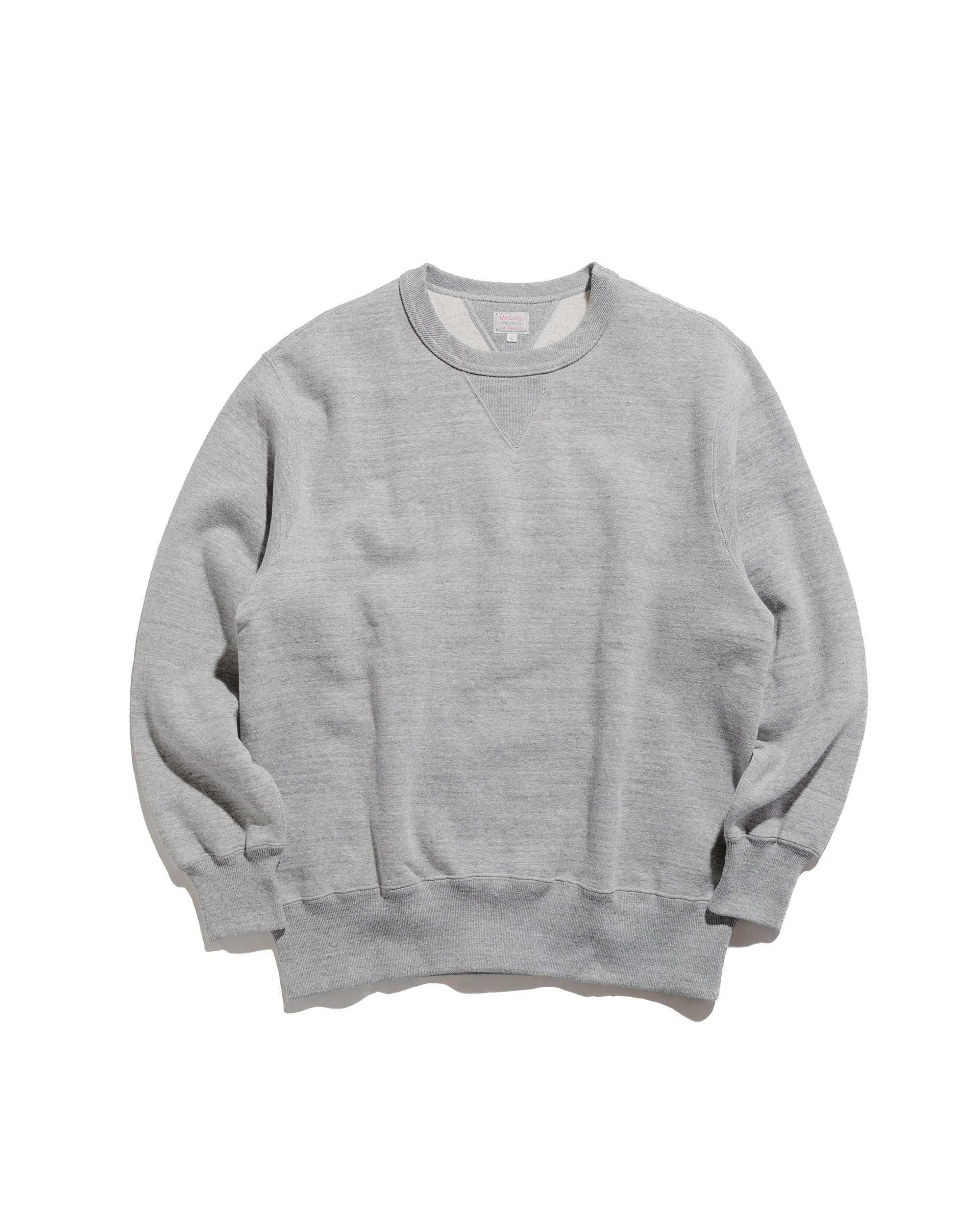 The Real McCoy’s MC24113 10 Oz. Loopwheel Crewneck Sweatshirt Gray sold by Lost & Found