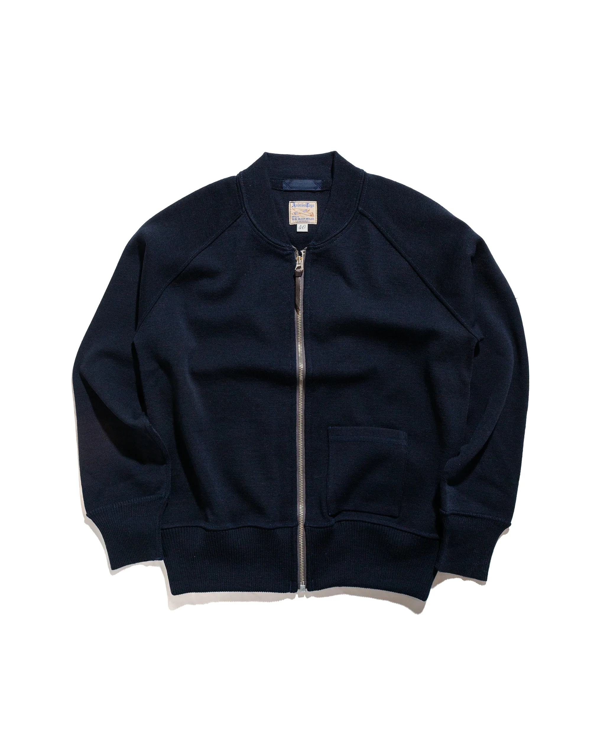 The Real McCoy's MC24106 Winter Aviation Sweater Navy sold by Lost & Found