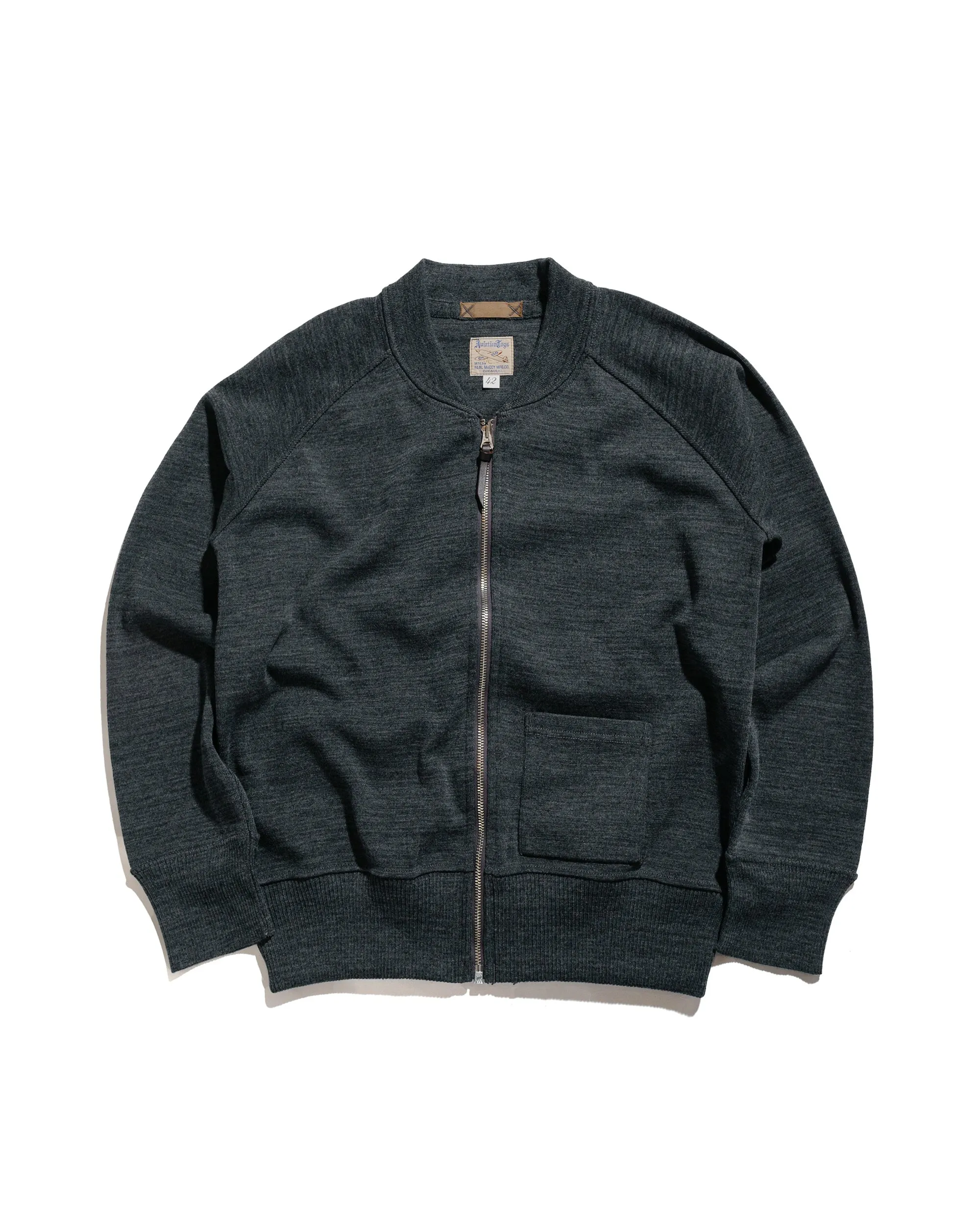 The Real McCoy's MC24106 Winter Aviation Sweater Gray sold by Lost & Found