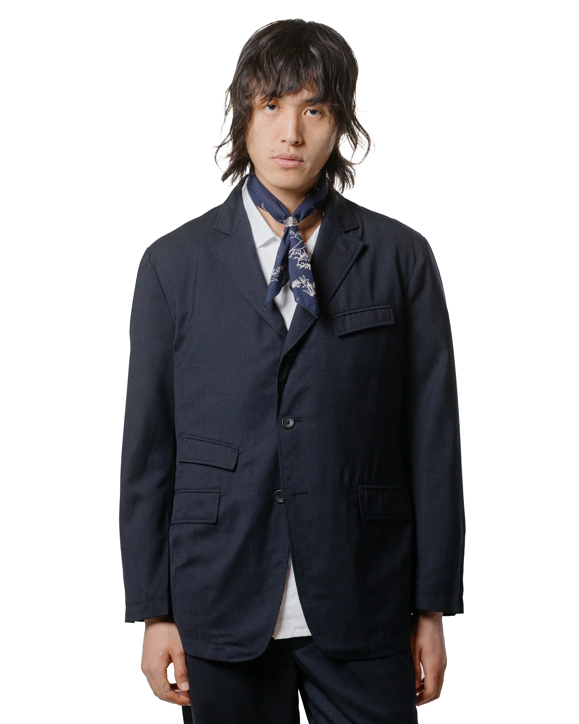 Engineered Garments Andover Jacket Dark Navy Tropical Wool sold by Lost & Found product image thumbnail 2
