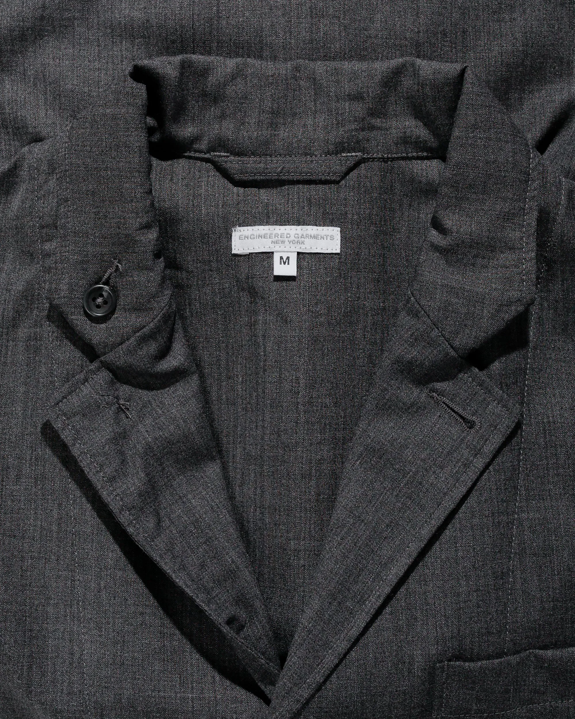 Engineered Garments Loiter Jacket Charcoal Tropical Wool sold by Lost & Found product image thumbnail 5