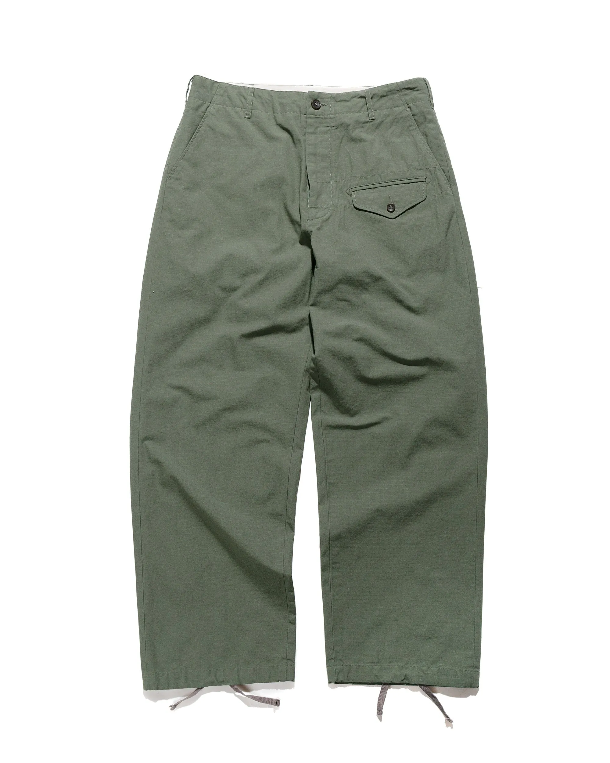 Engineered Garments Gurkha Pant Olive Cotton Ripstop sold by Lost & Found