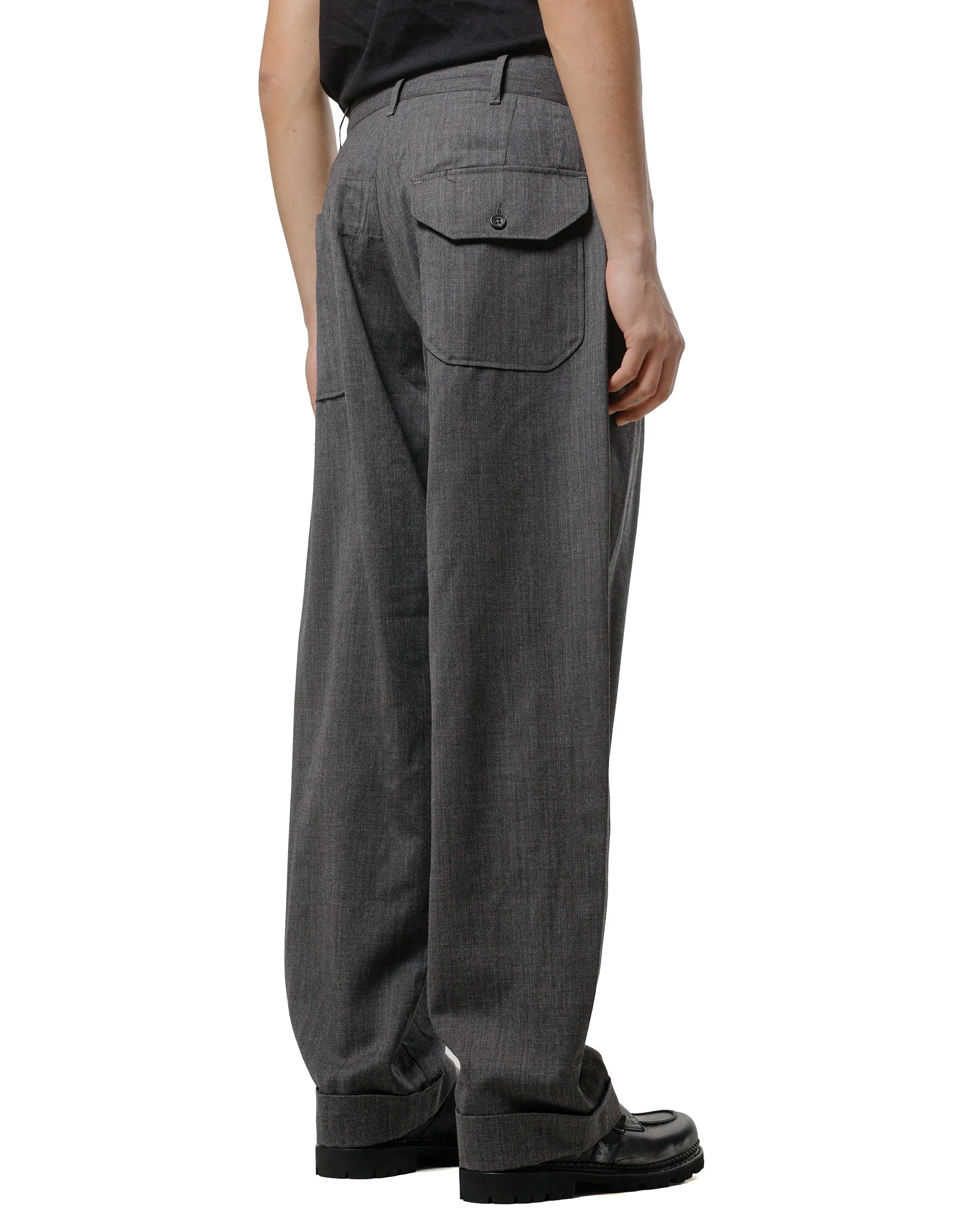 Engineered Garments Carlyle Pant Charcoal Tropical Wool sold by Lost & Found product image thumbnail 3
