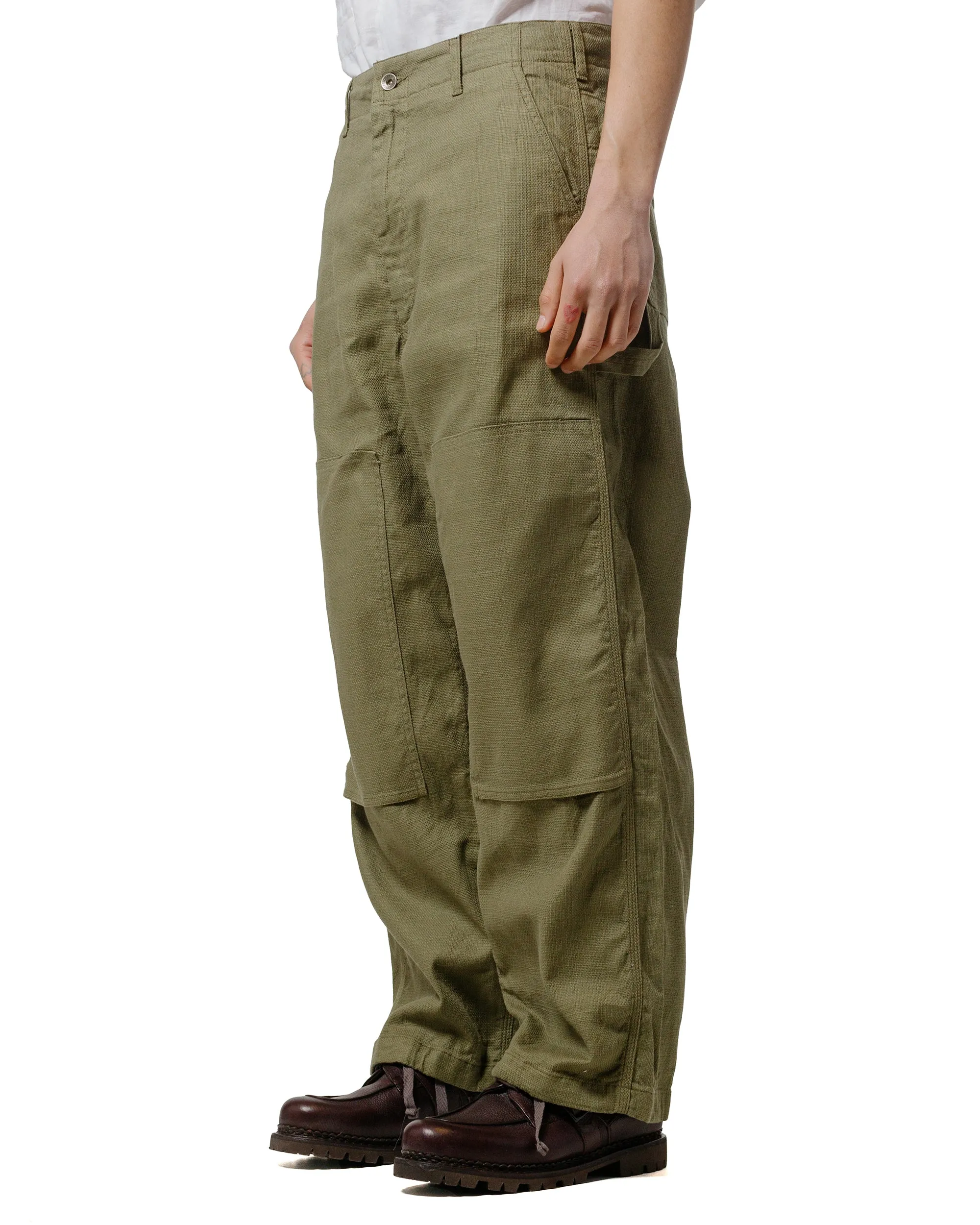 Engineered Garments Painter Pant Olive CL Java Cloth sold by Lost & Found product image thumbnail 2