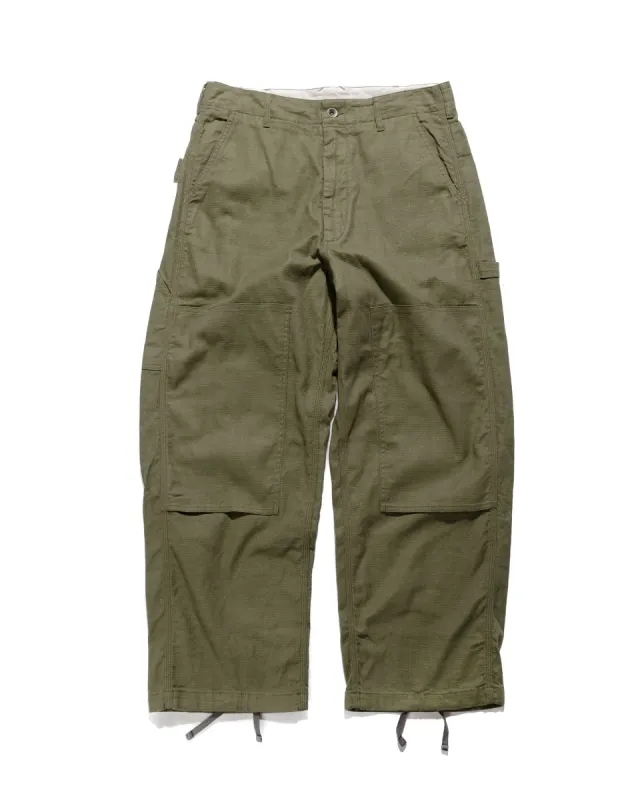 Engineered Garments Painter Pant Olive CL Java Cloth sold by Lost & Found