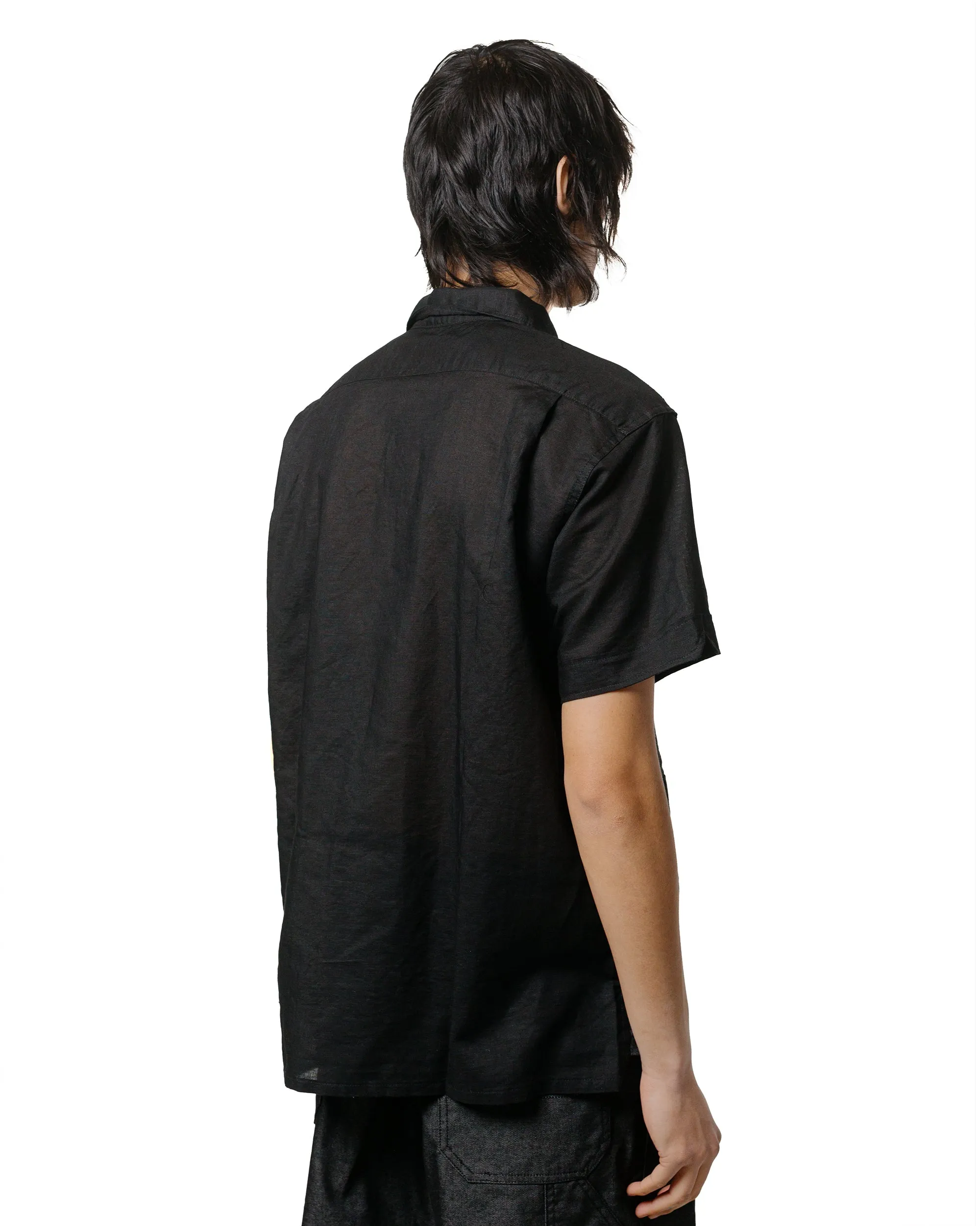 Engineered Garments Camp Shirt Black Linen Handkerchief sold by Lost & Found product image thumbnail 3