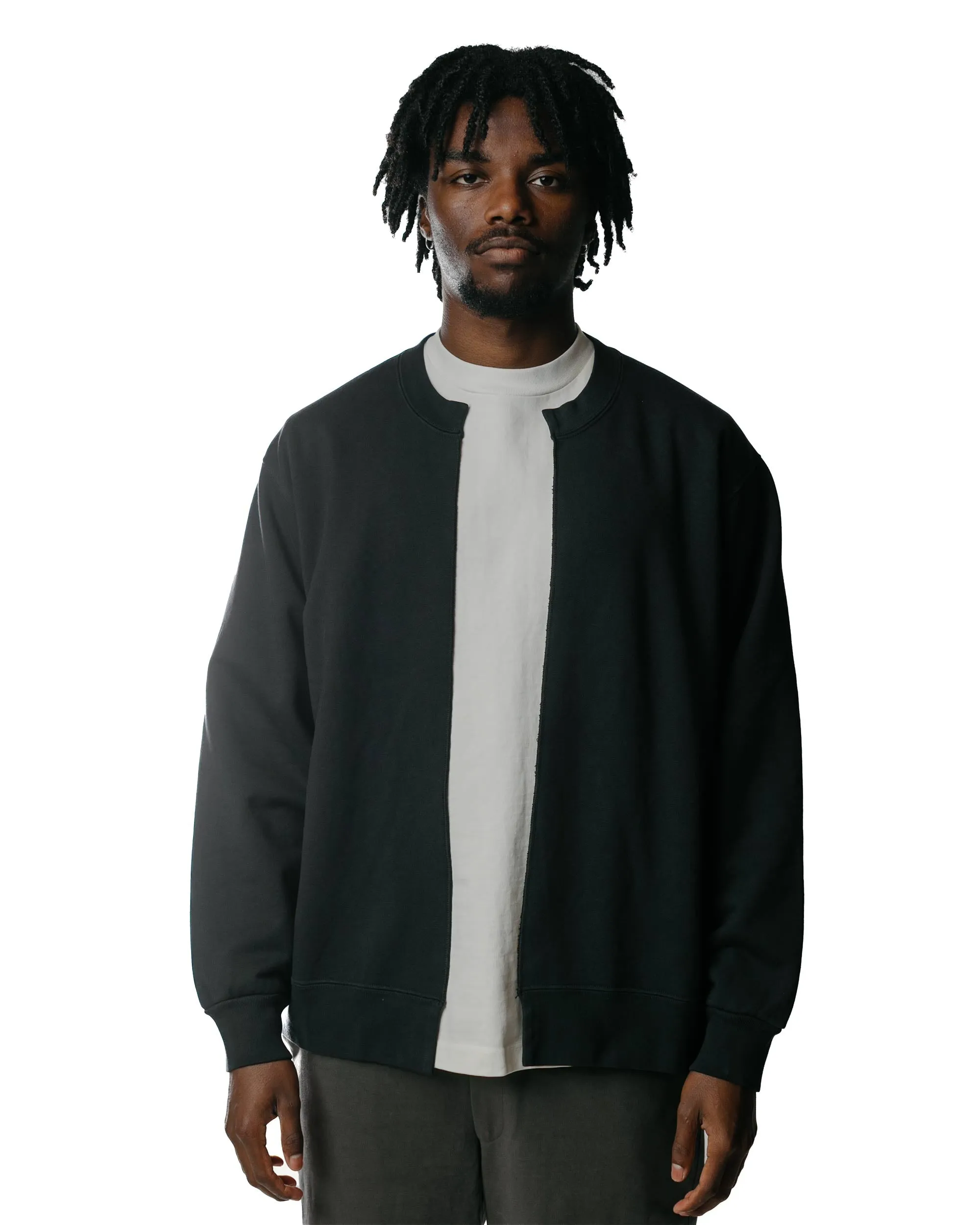 Lady White Co. Split Crew Cardigan Pitch Navy sold by Lost & Found product image thumbnail 2