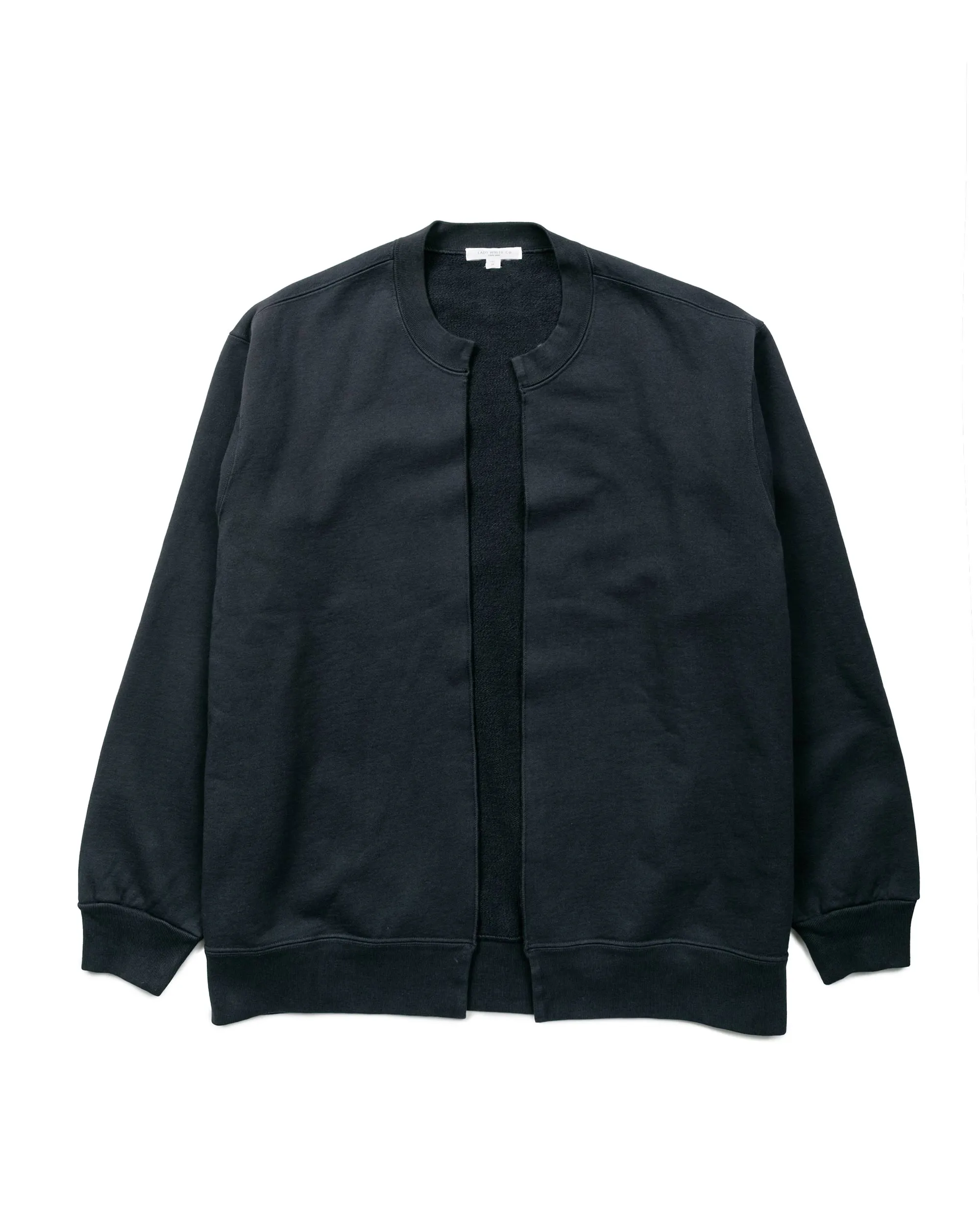 Lady White Co. Split Crew Cardigan Pitch Navy sold by Lost & Found