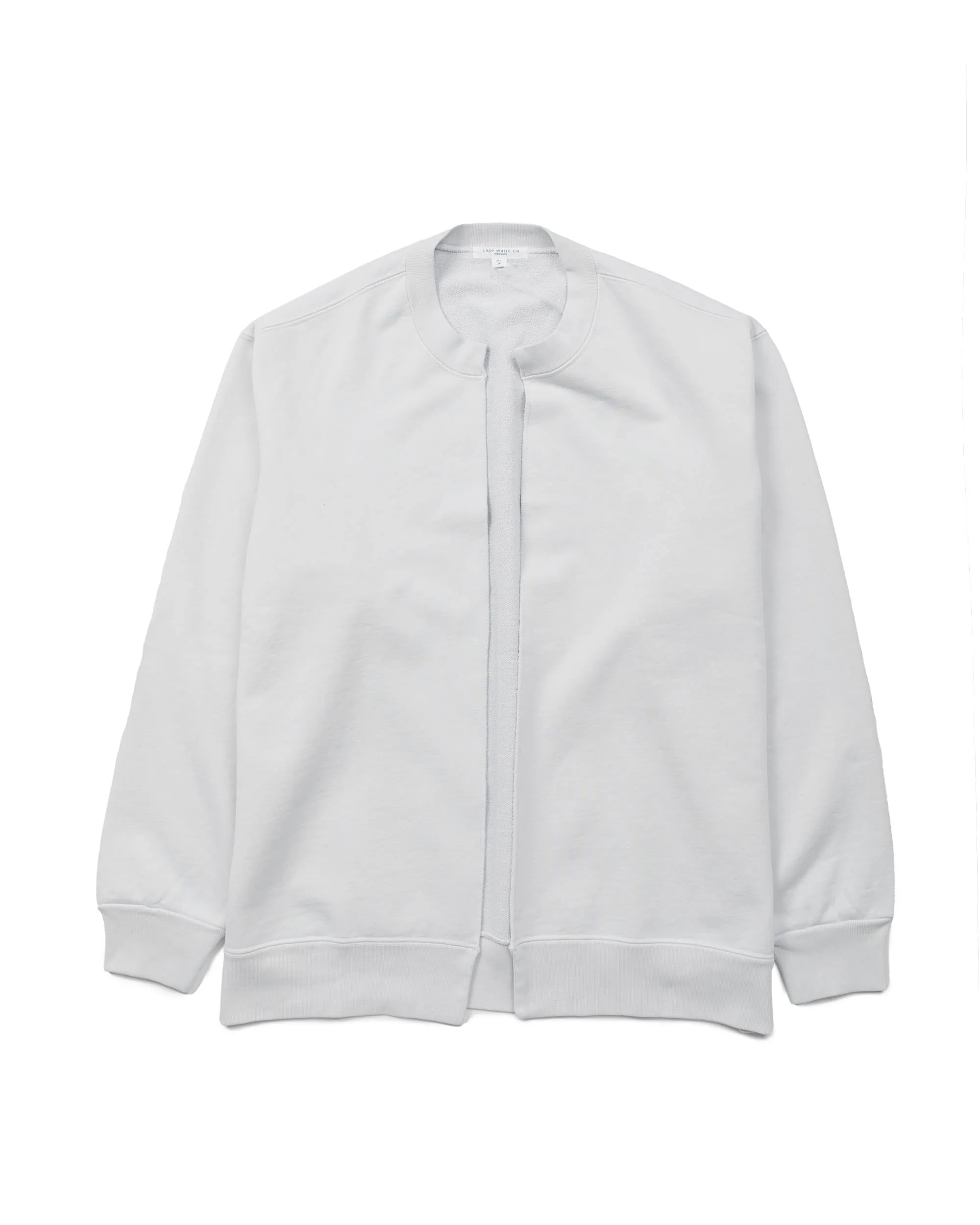 Lady White Co. Split Crew Cardigan Glacier sold by Lost & Found