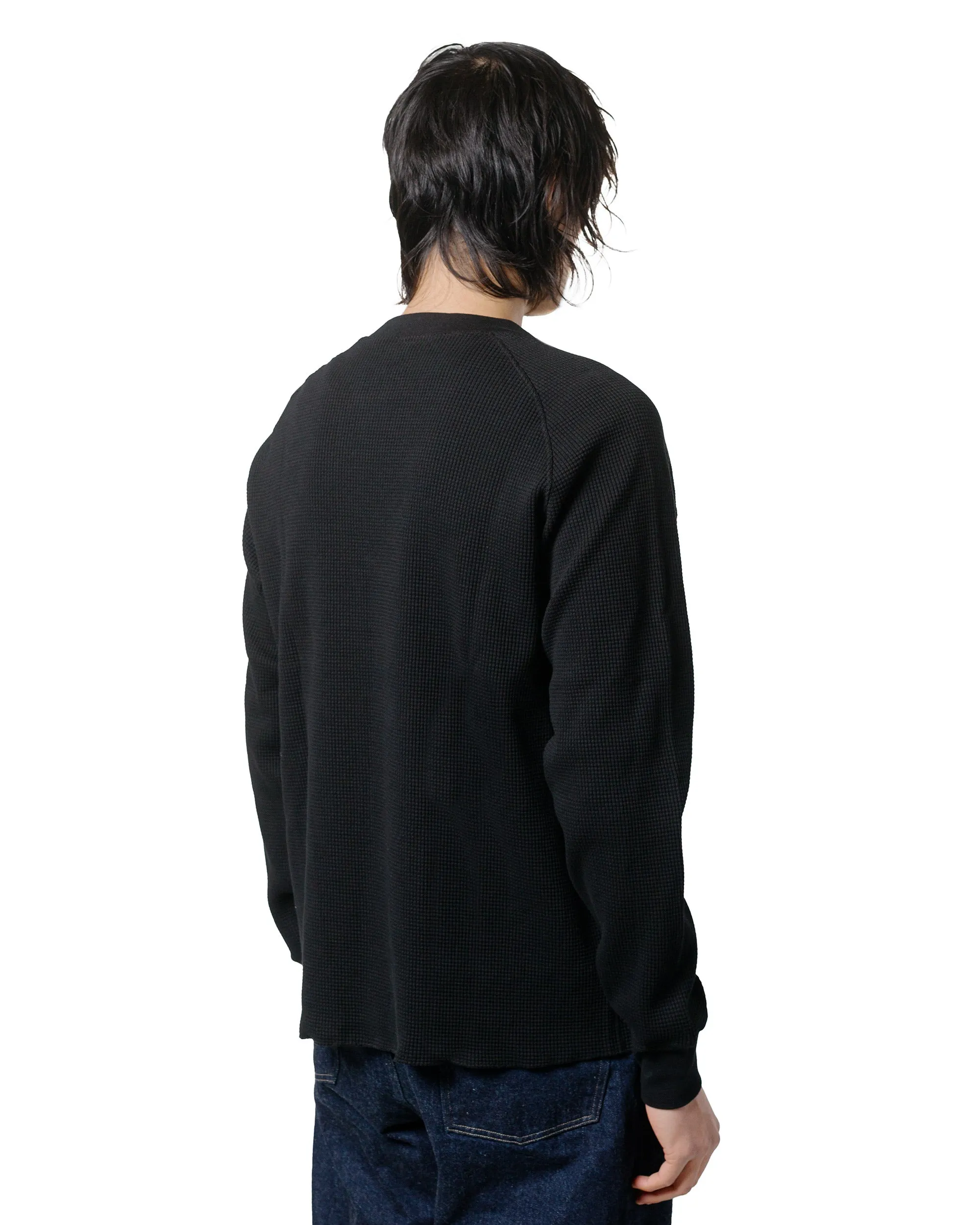 Lady White Co. Raglan Thermal Black sold by Lost & Found product image thumbnail 3
