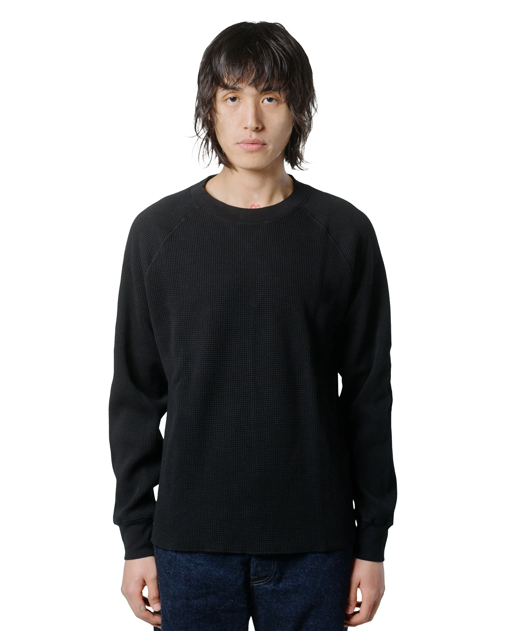 Lady White Co. Raglan Thermal Black sold by Lost & Found product image thumbnail 2