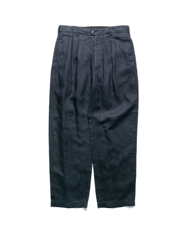 Engineered Garments Carlyle Pant Navy Linen Twill made by Engineered Garments