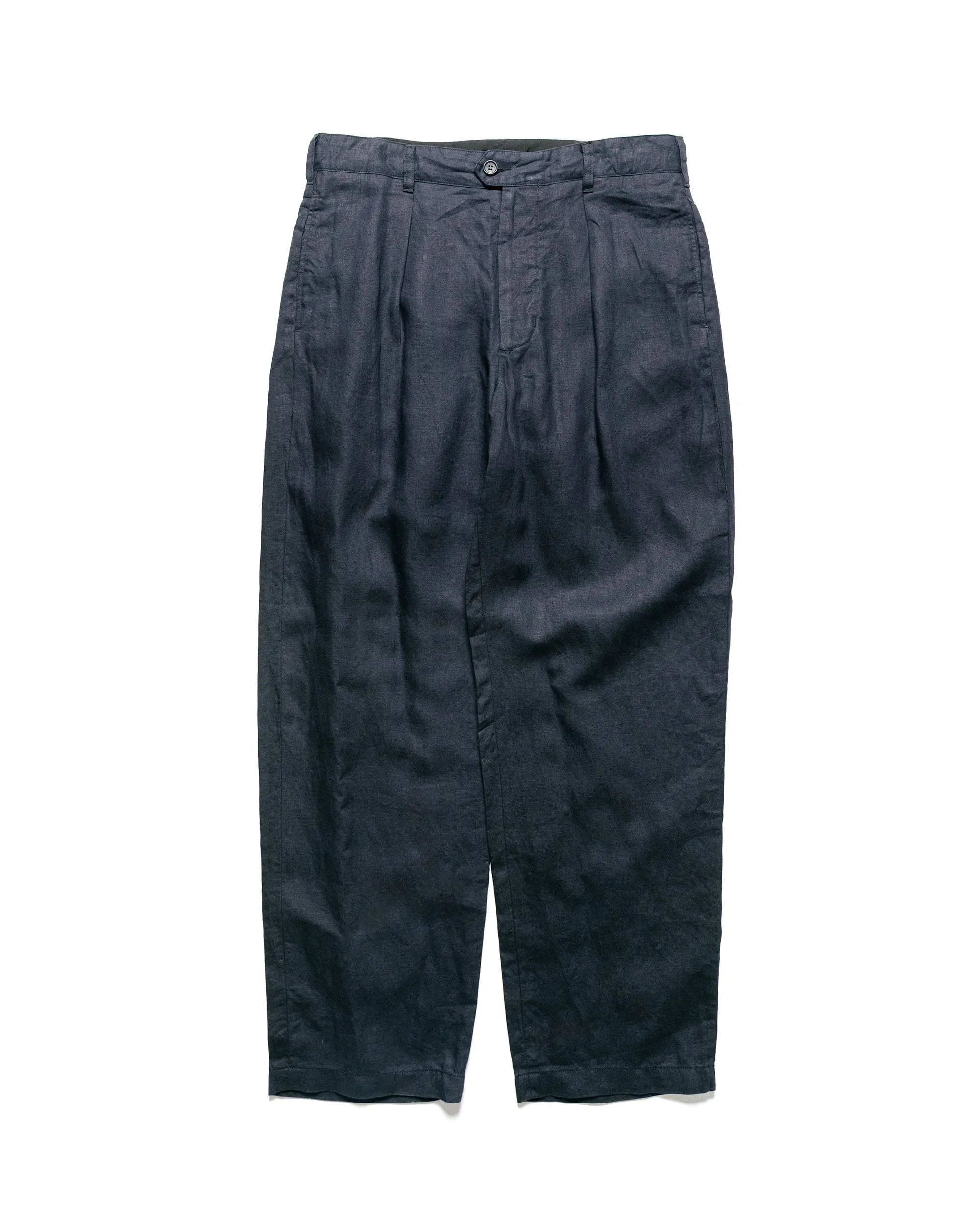 Engineered Garments Carlyle Pant Navy Linen Twill sold by Lost & Found